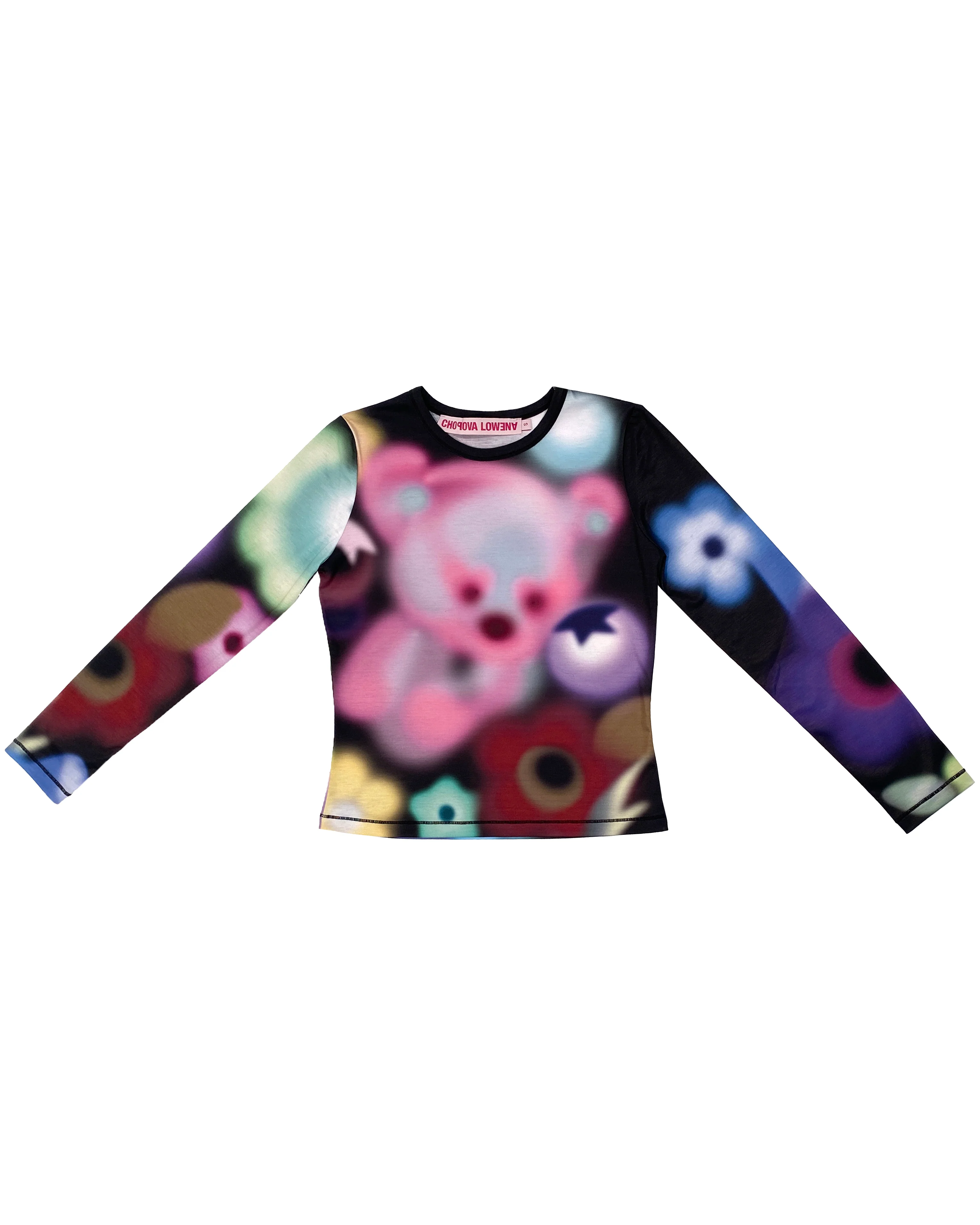 Airbrush Bear Fitted Jersey Top - Image 6