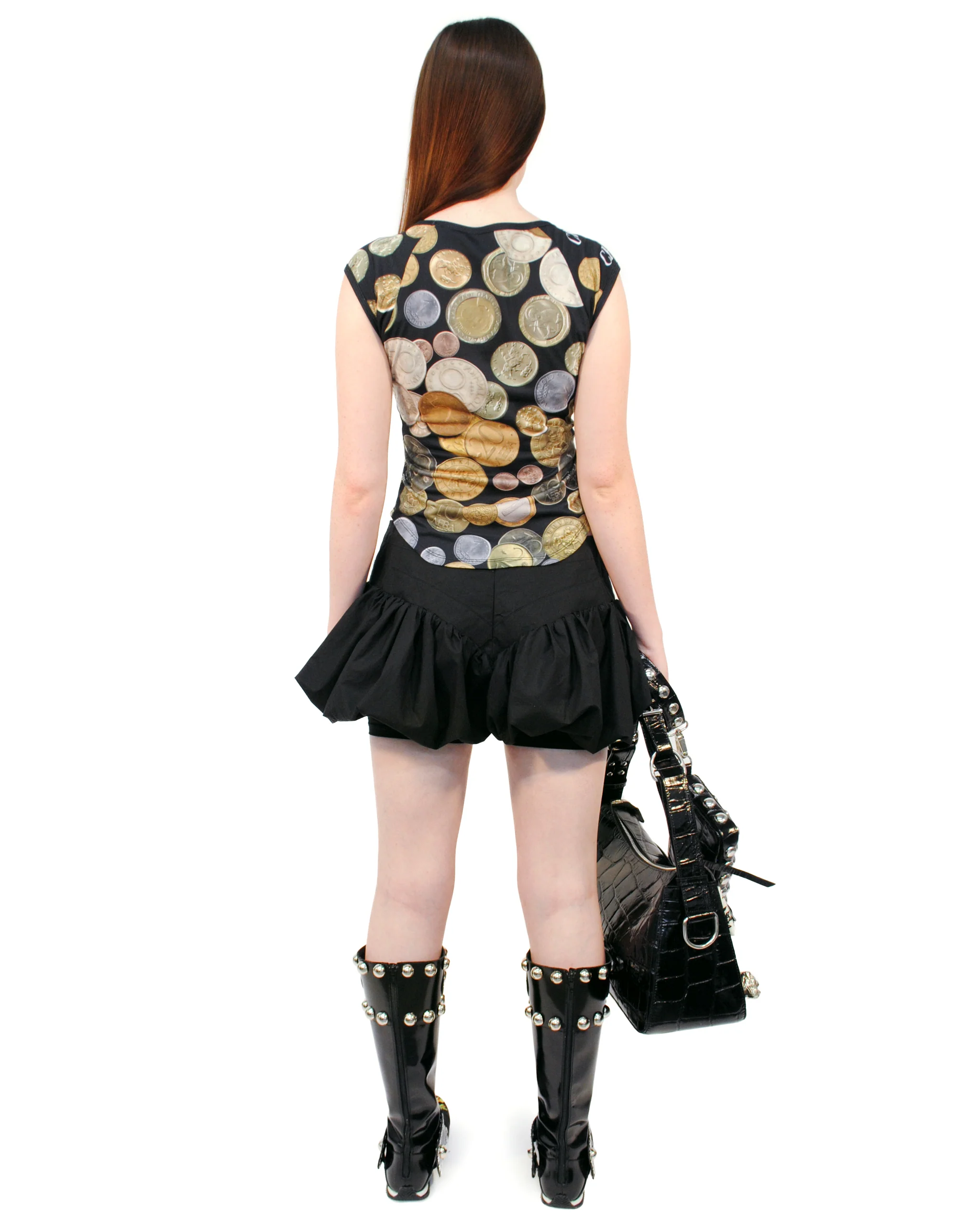 Angelica Coin Short Sleeve Top - Image 3