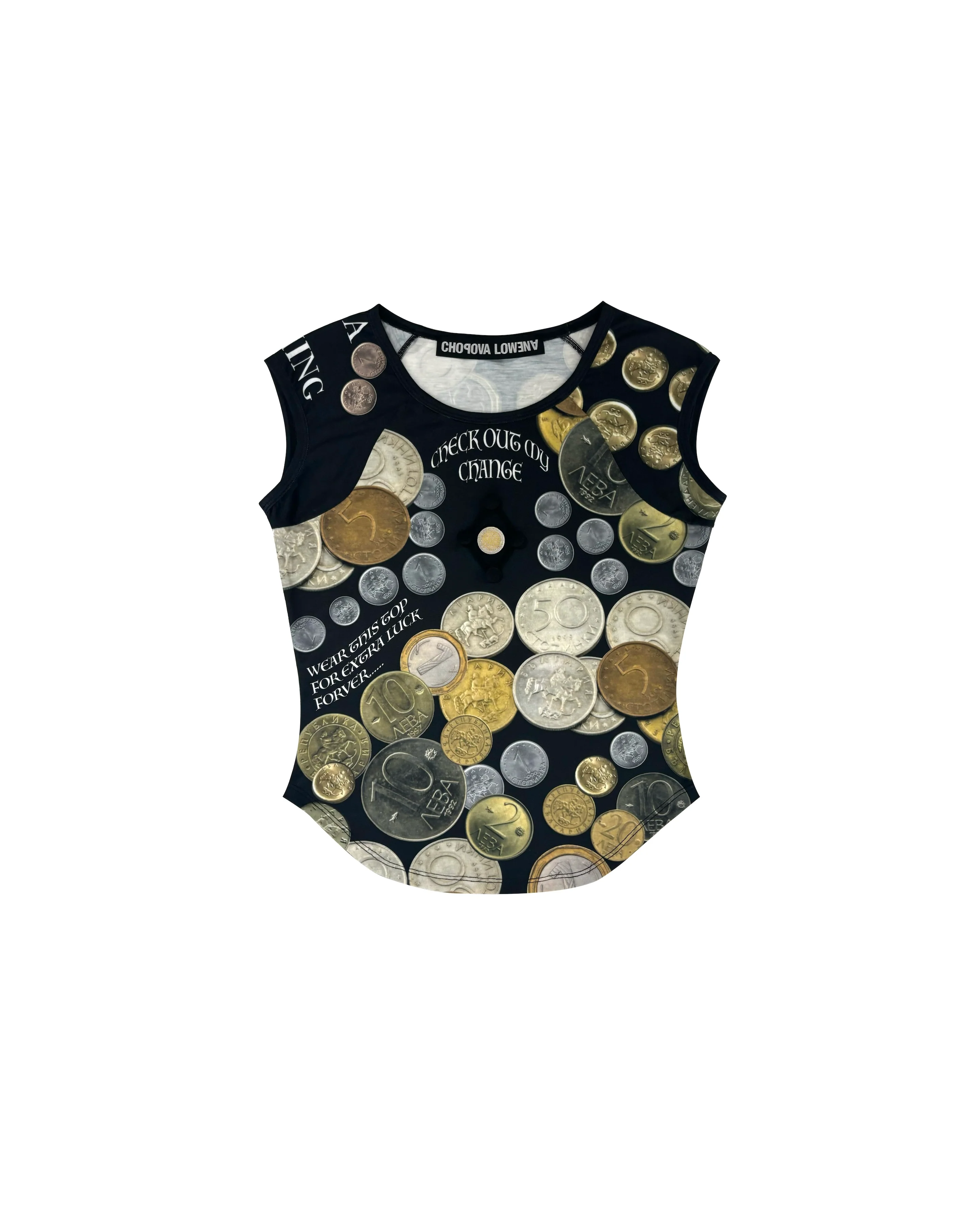 Angelica Coin Short Sleeve Top - Image 4