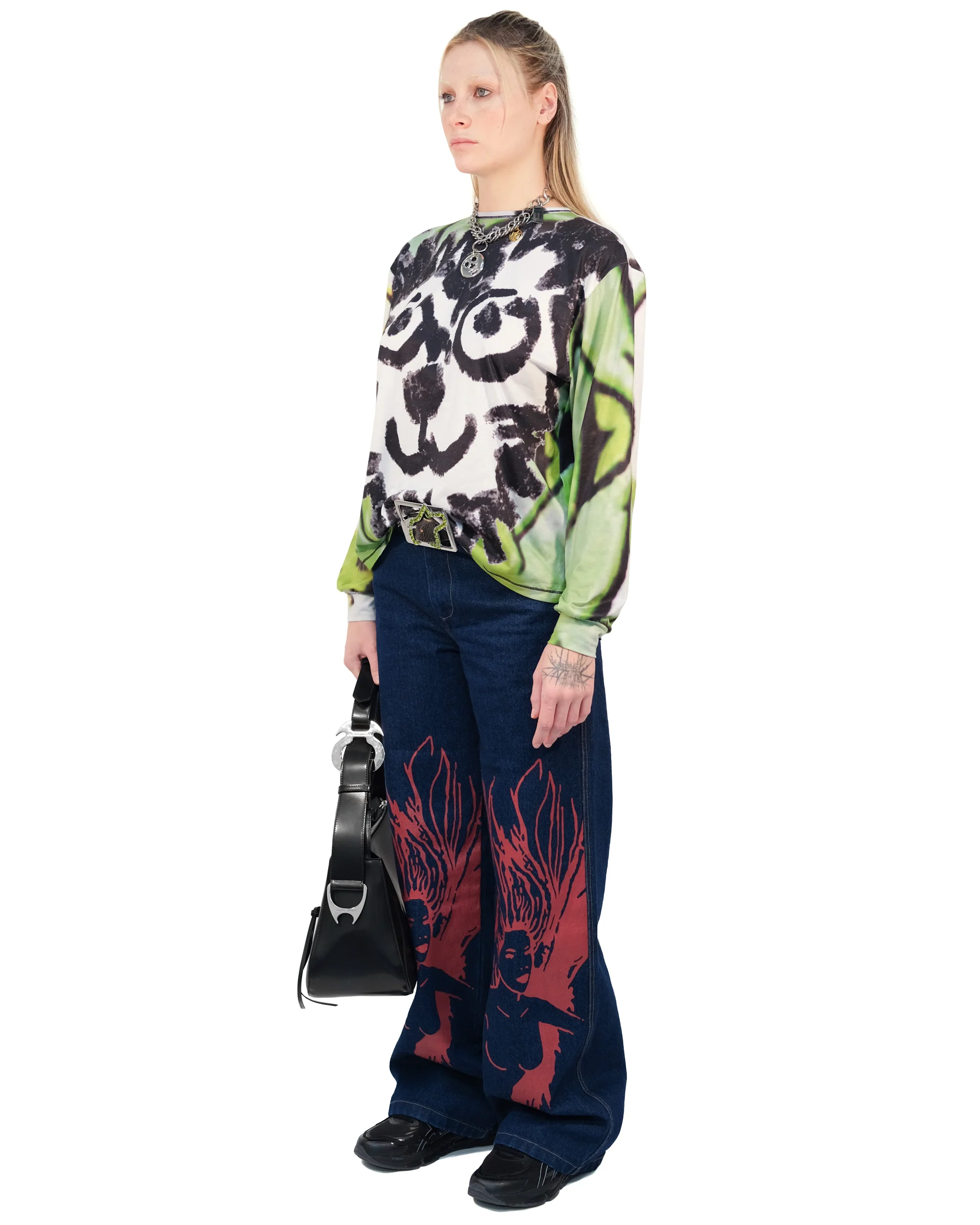 Big Green Bunny Oversized Jersey Top - Image 2
