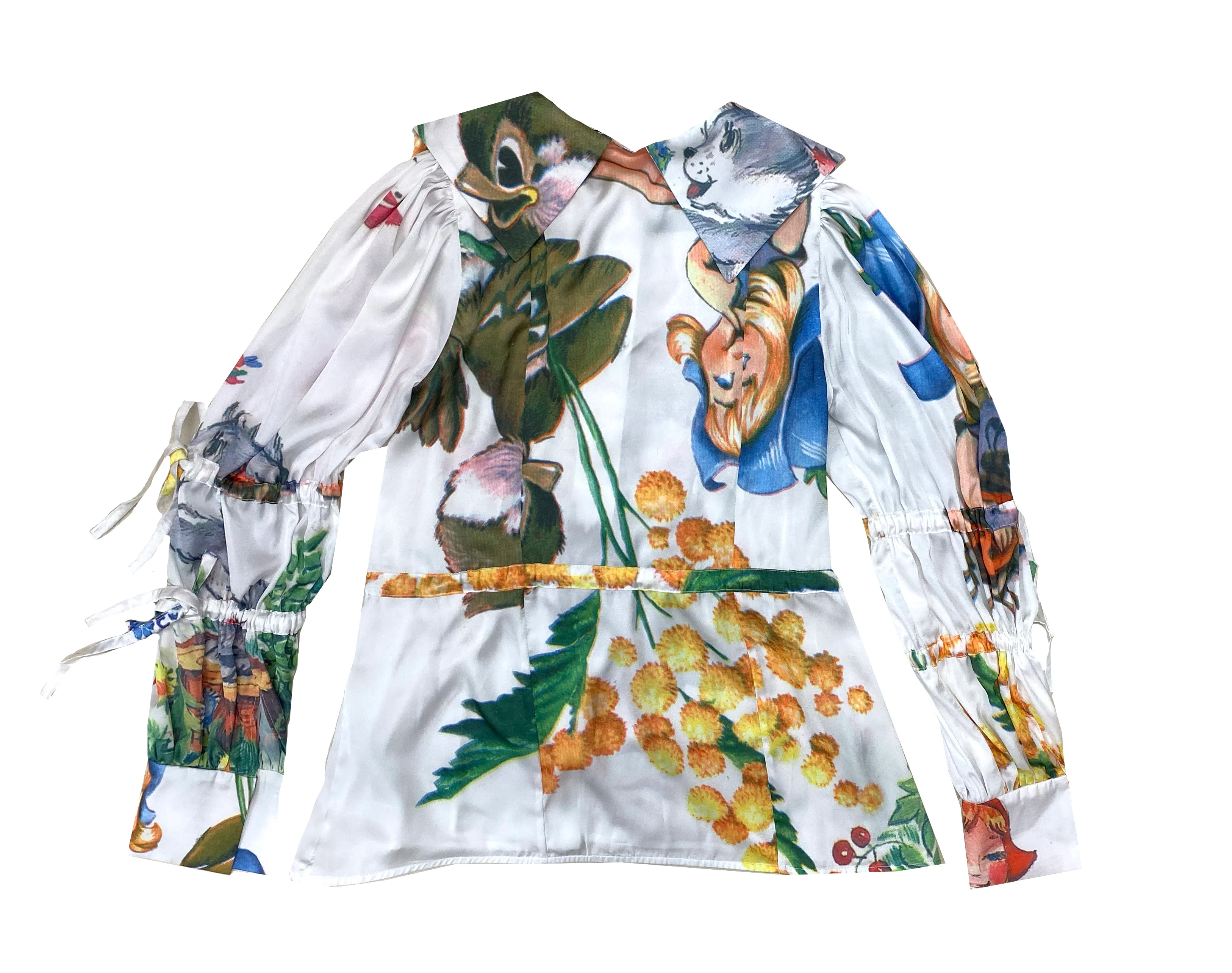 Bird and Girl Silky Shirt - Image 4