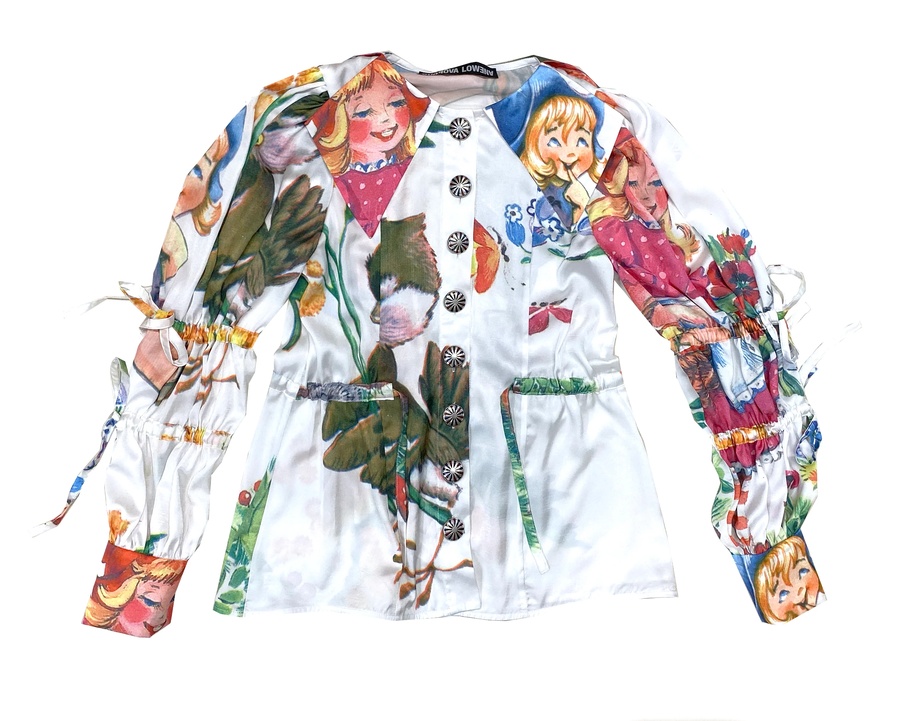 Bird and Girl Silky Shirt - Image 5