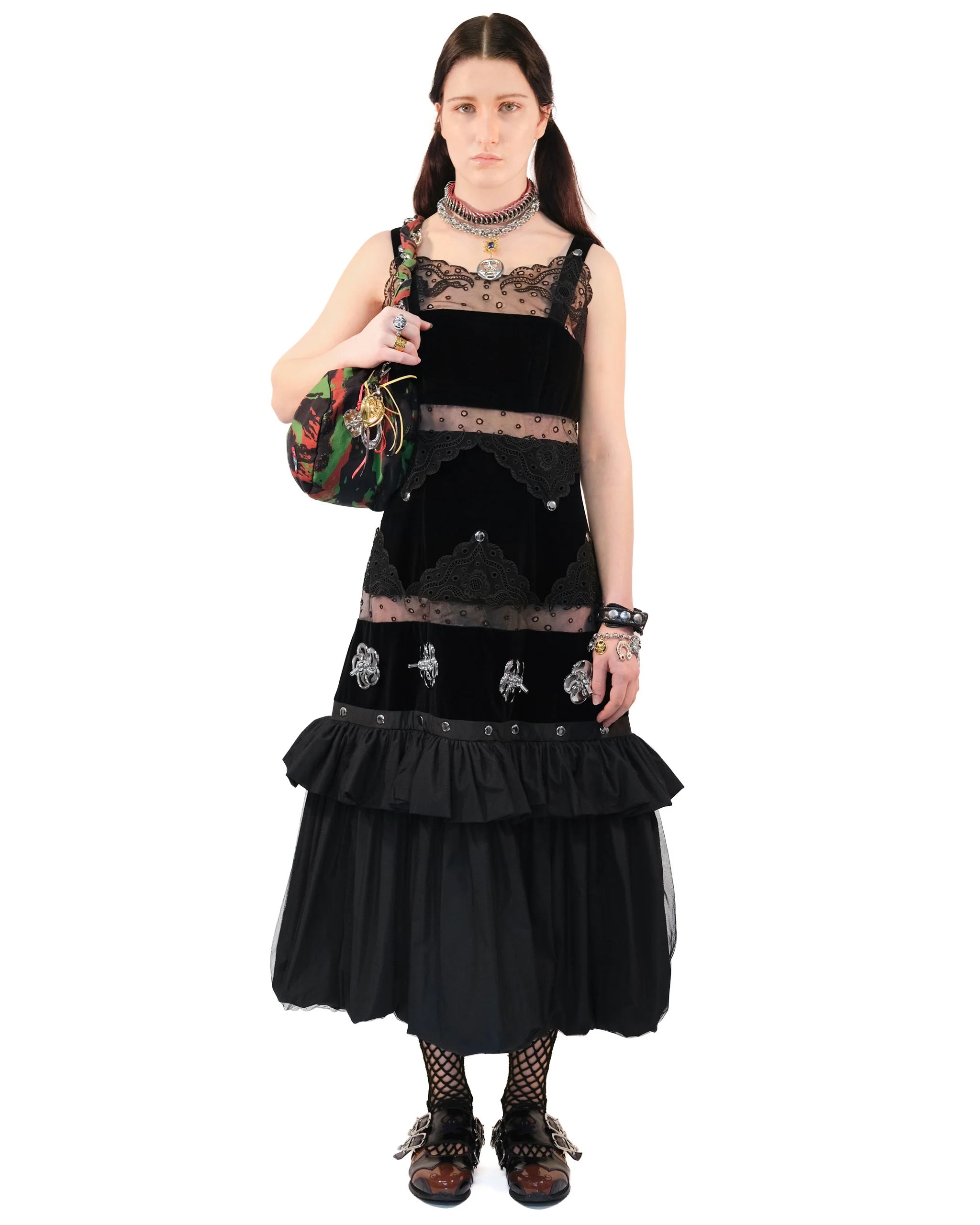 Black Combo Dress - Image 2