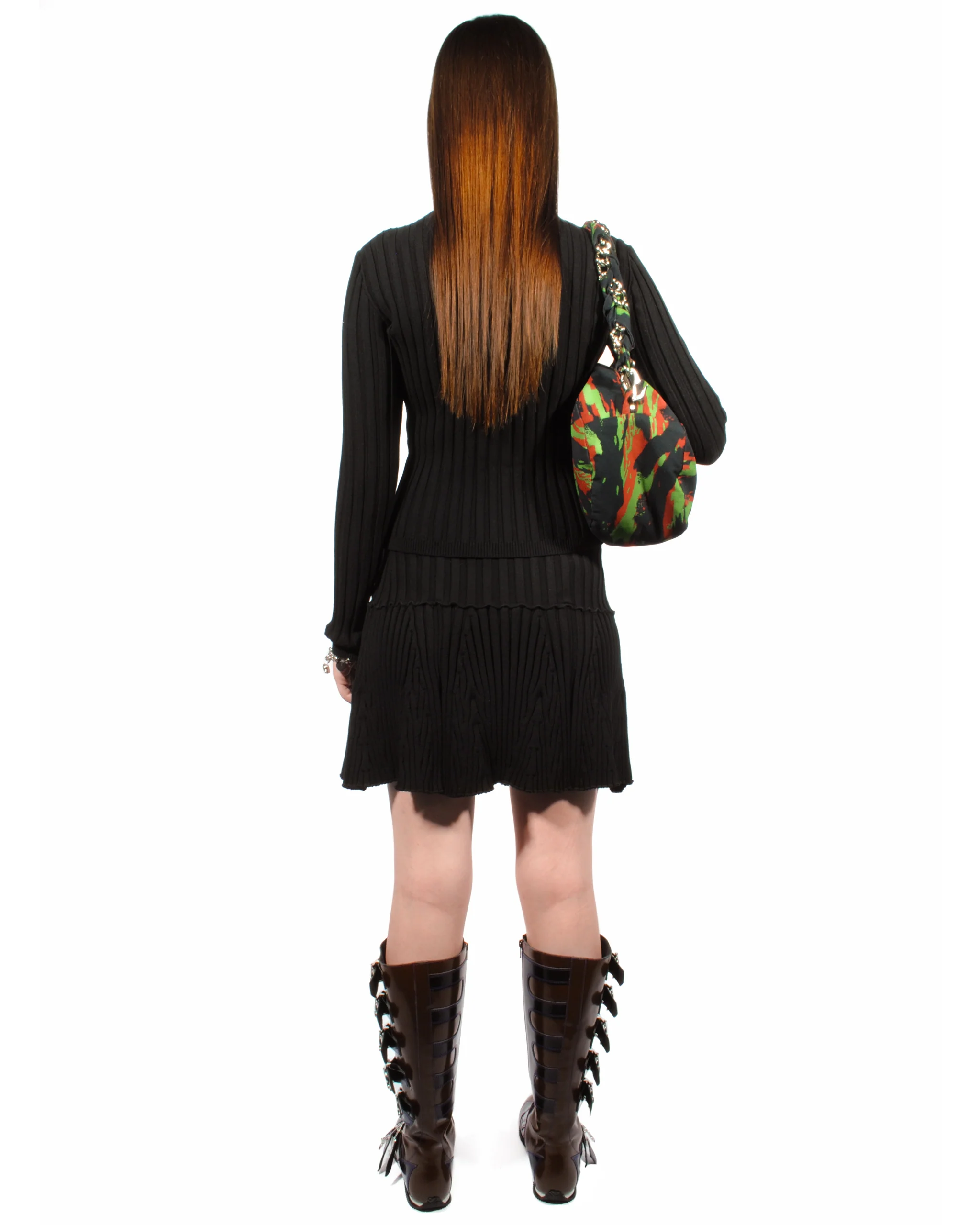 Black Sweetheart Mini Skirt - Image 3