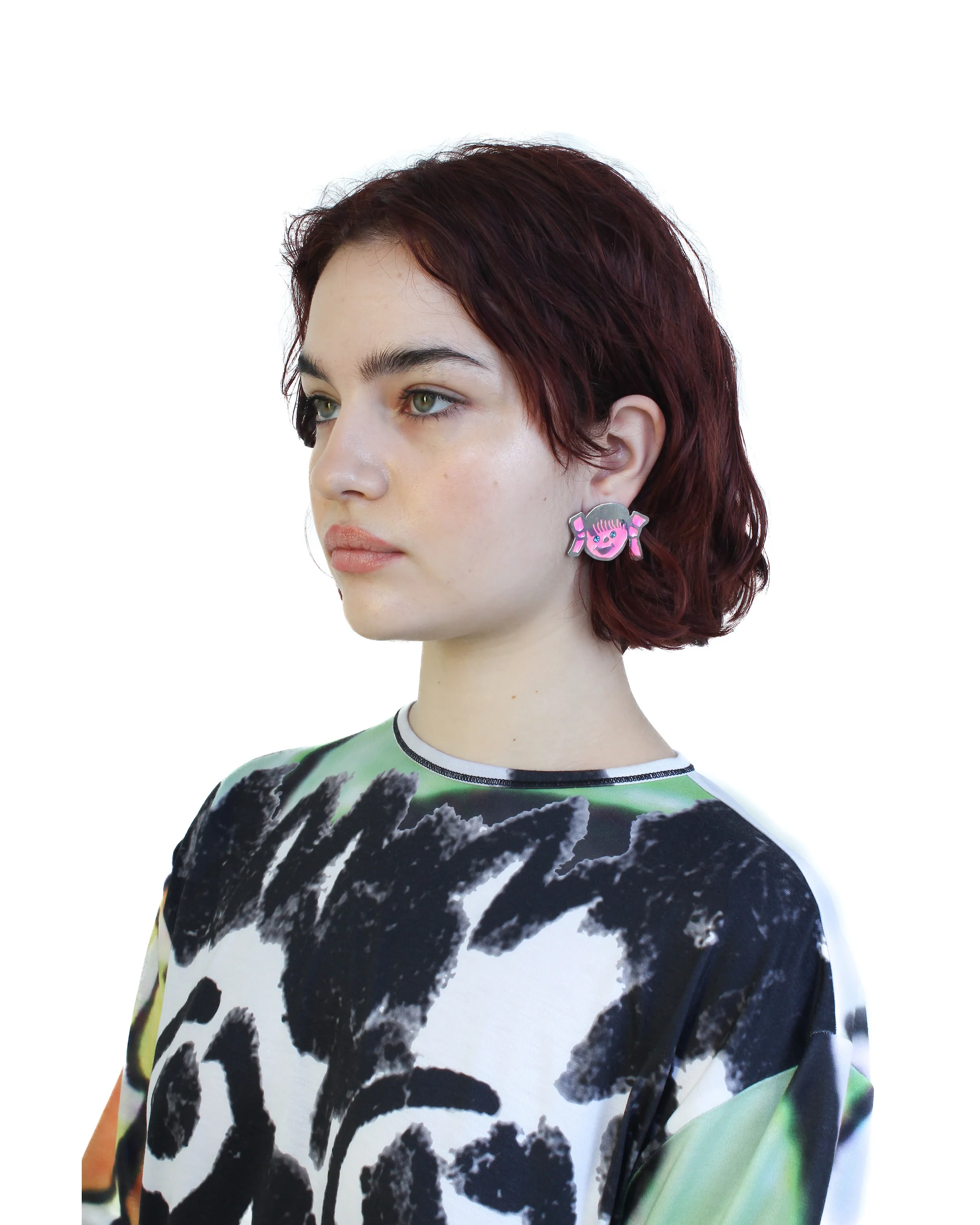 Bow Girl Stud Earrings - Image 3