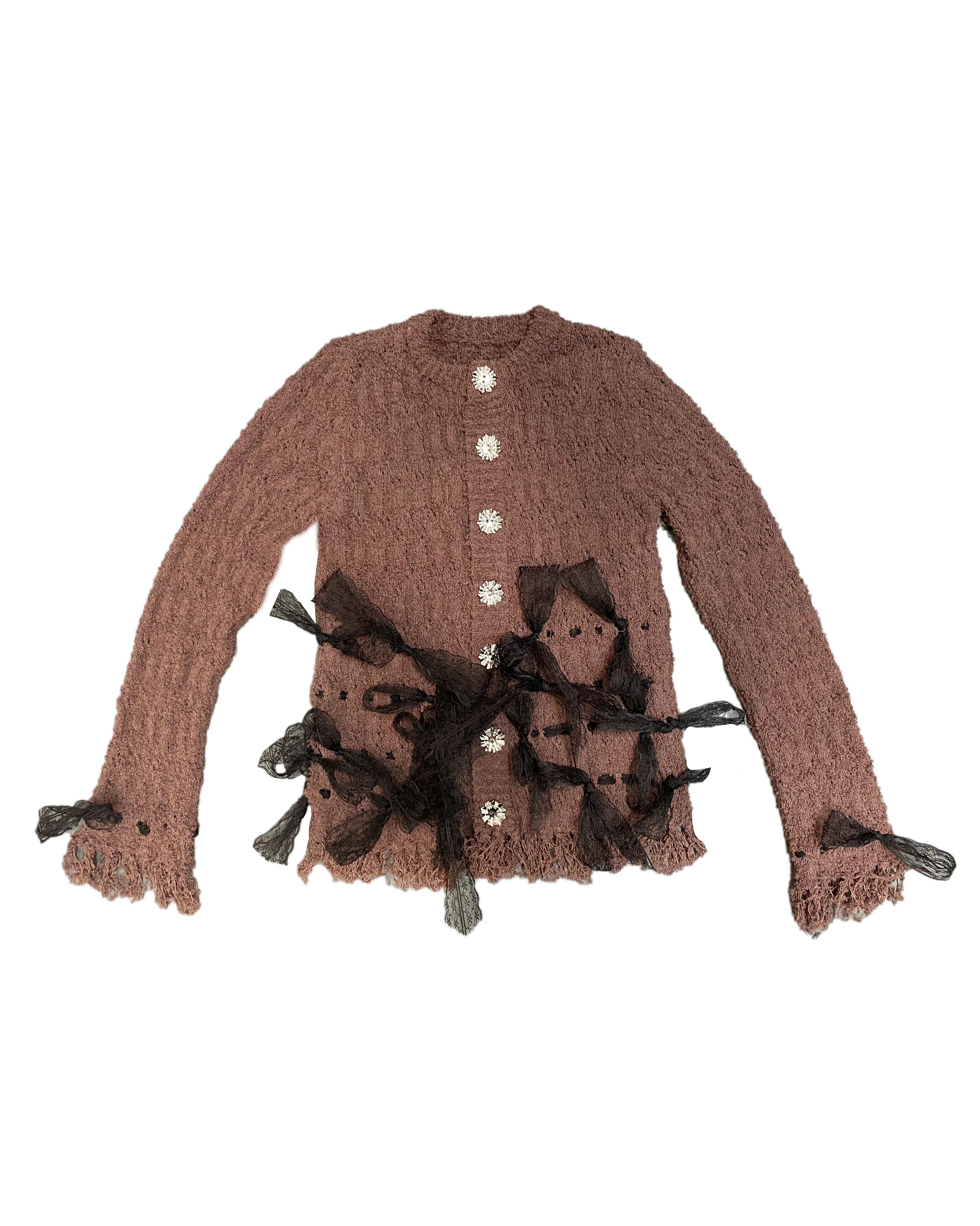 Lace Bow Cardigan - Image 5