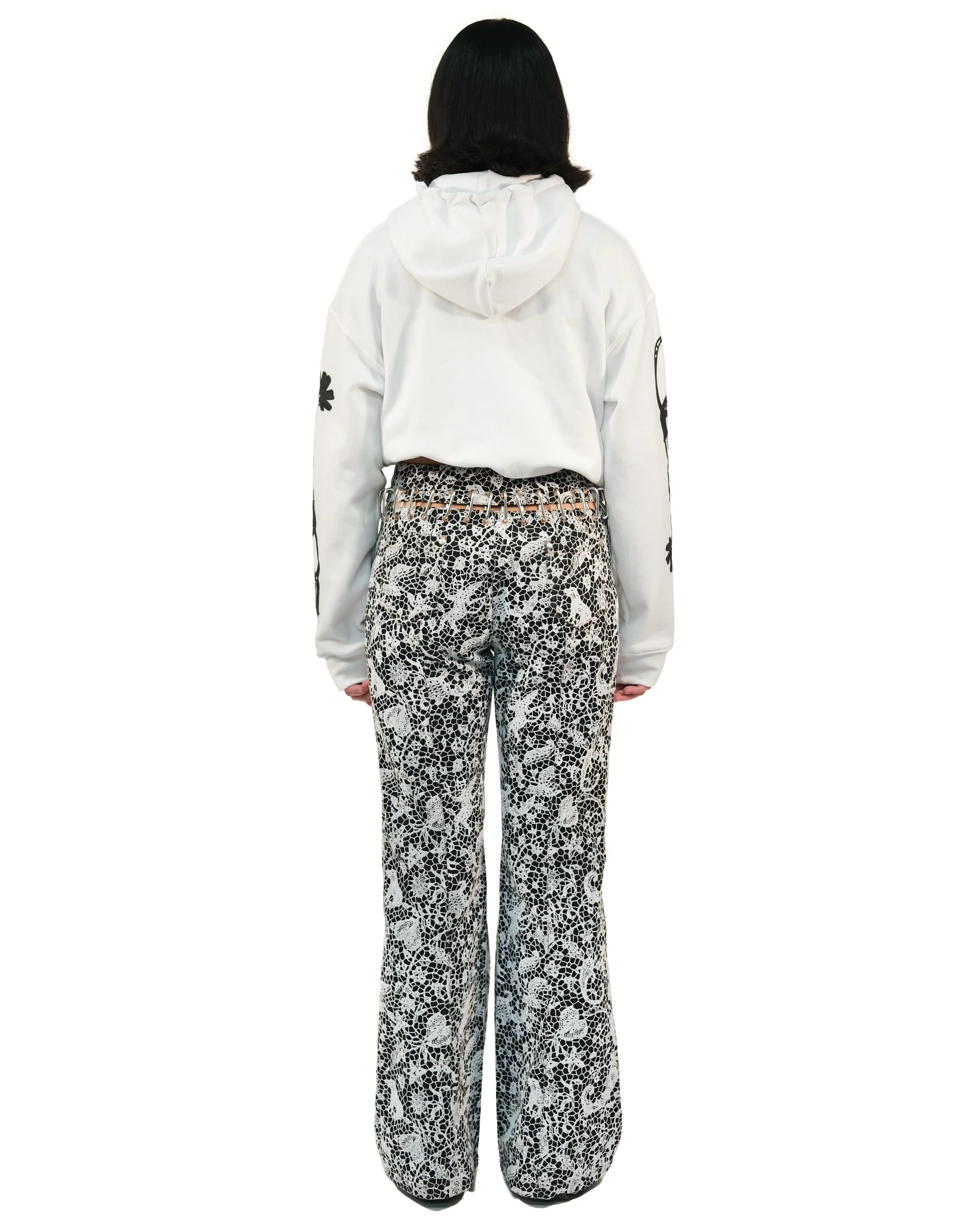 Bump Flocked Carabiner Jeans - Image 3