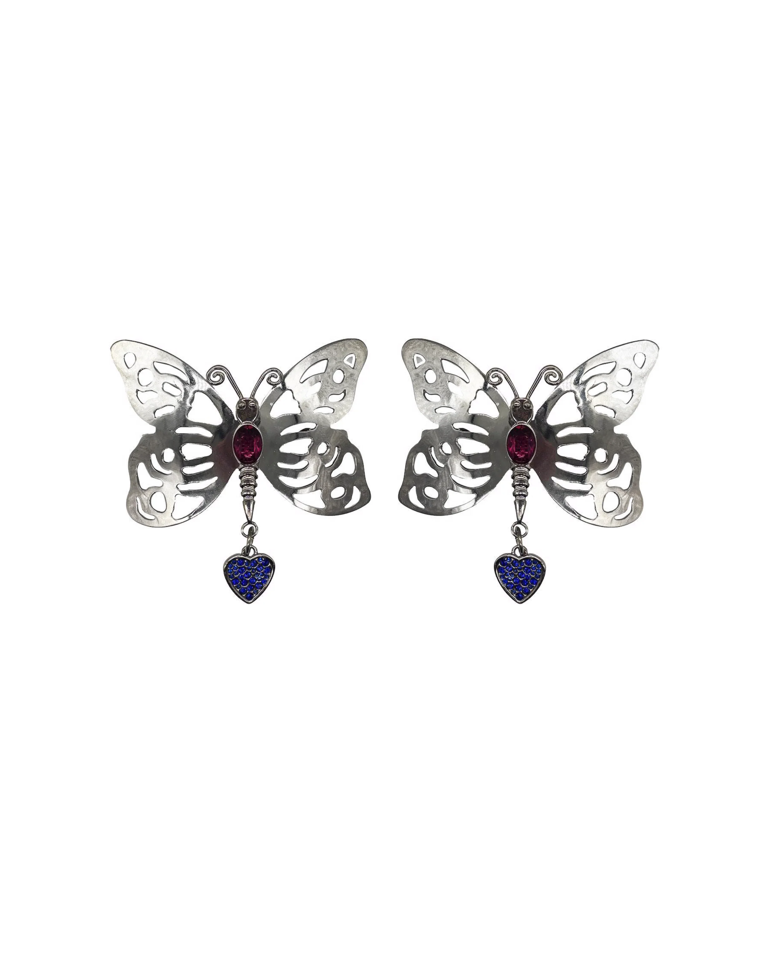 Carved Butterfly Hair Clips
