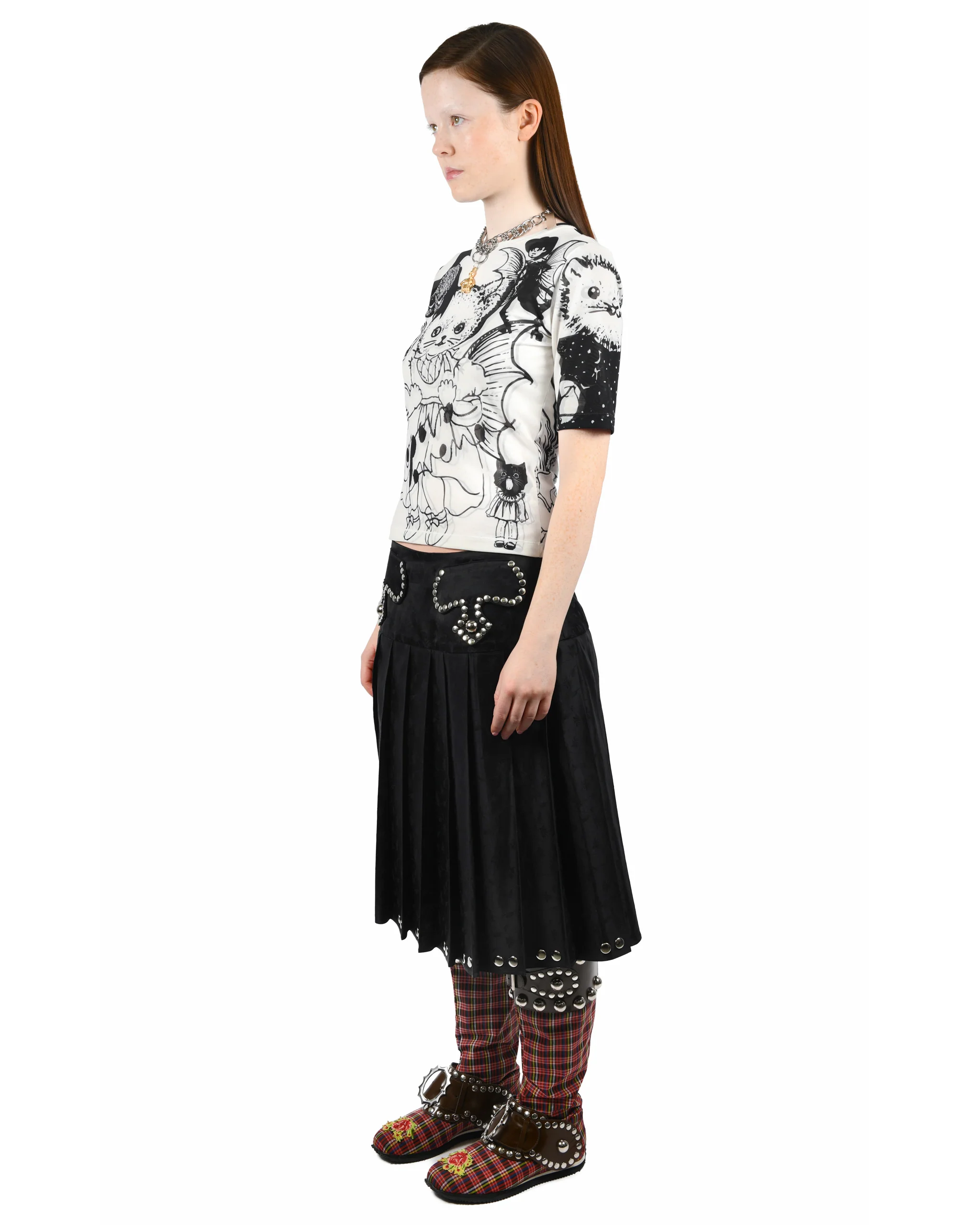 Cat Consort Short Sleeve Mesh Top - Image 2