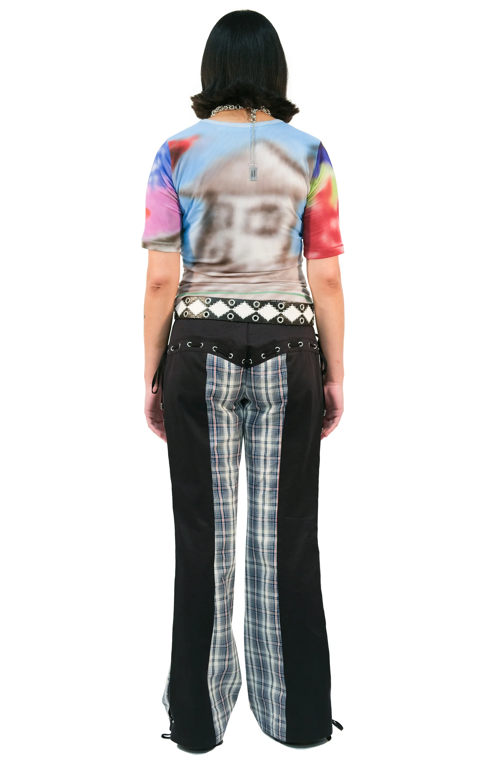 Collage Tartan Trousers - Image 5