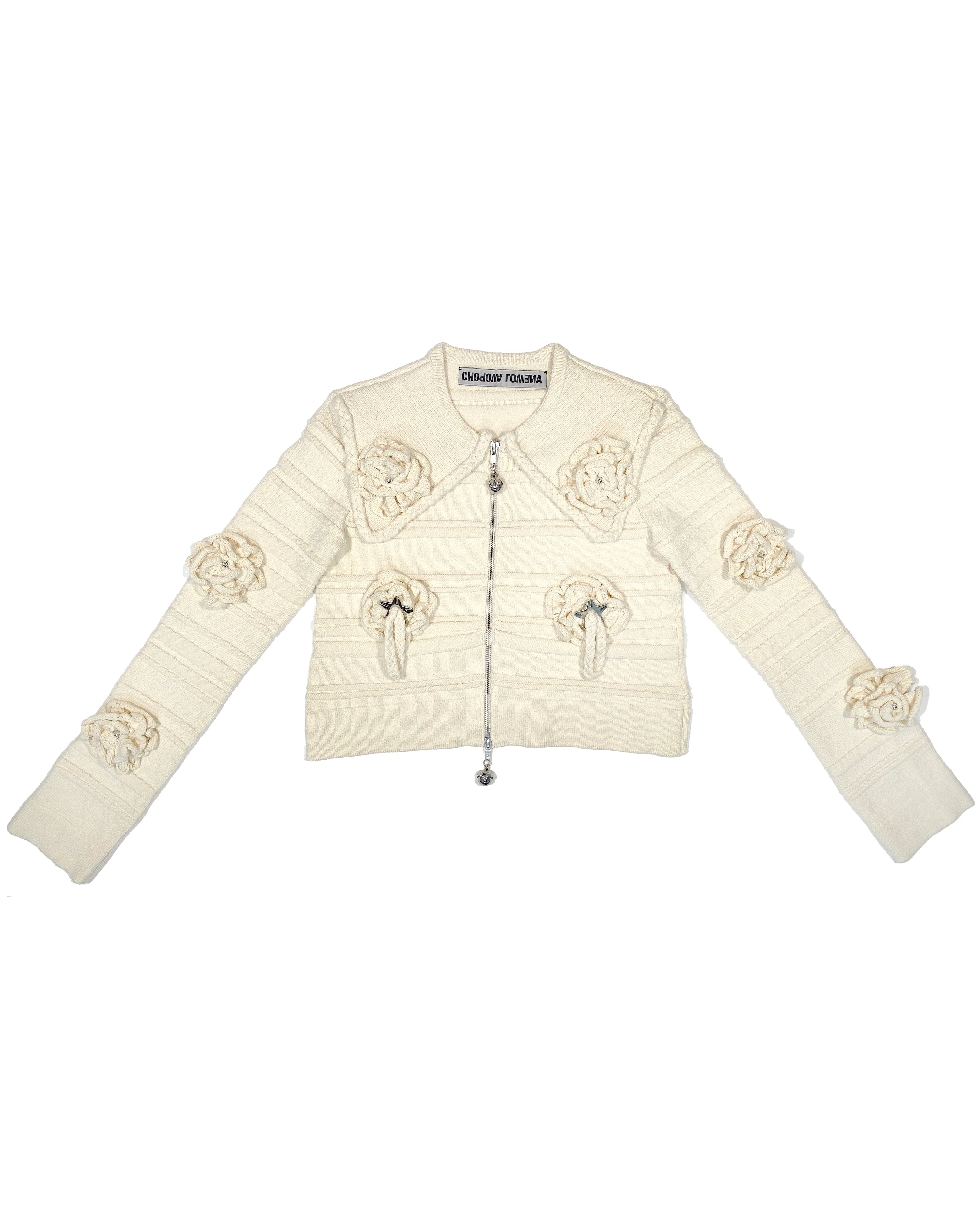 Cream Club Cardigan - Image 3