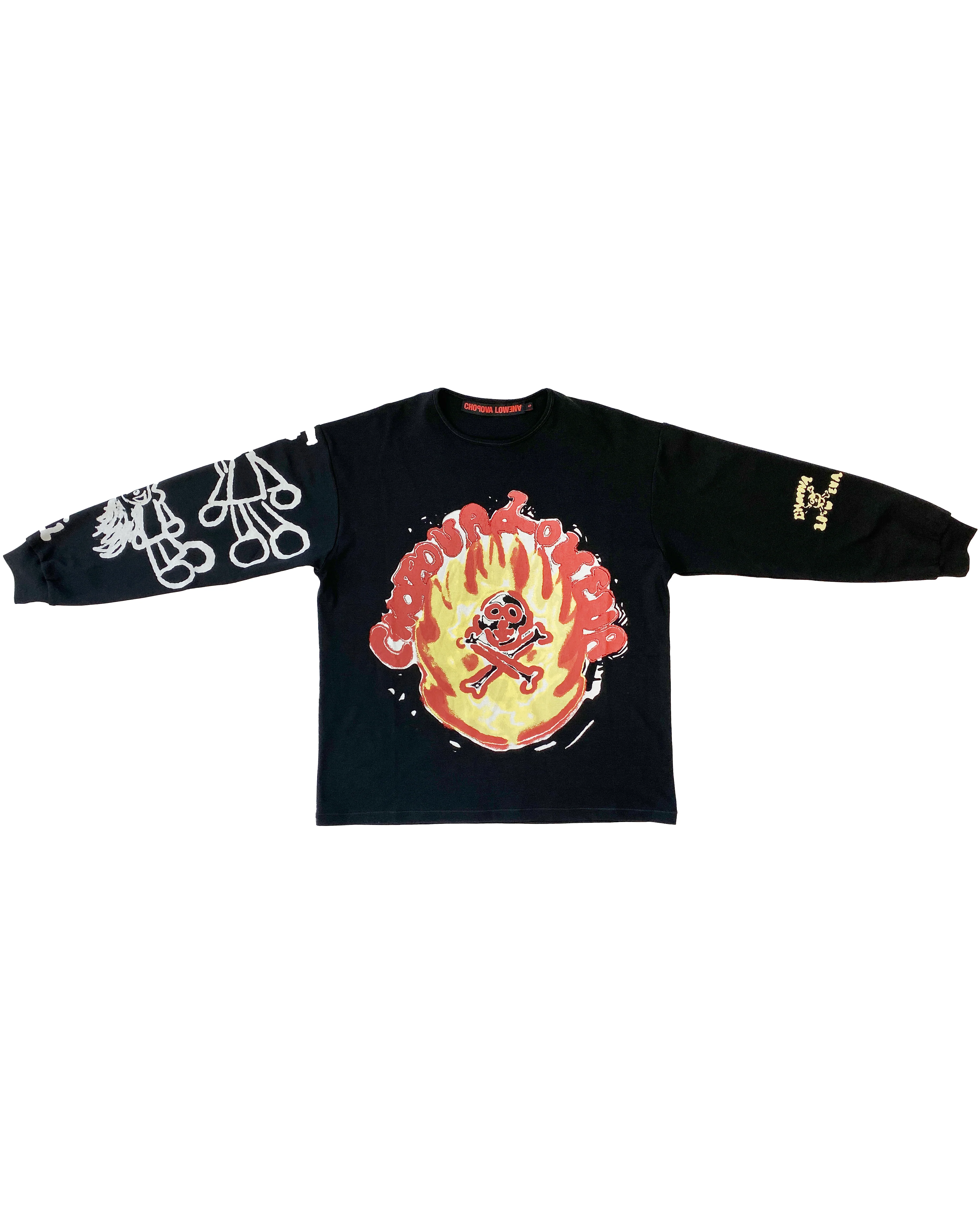 Cross Bones Oversized Jersey Top - Image 4