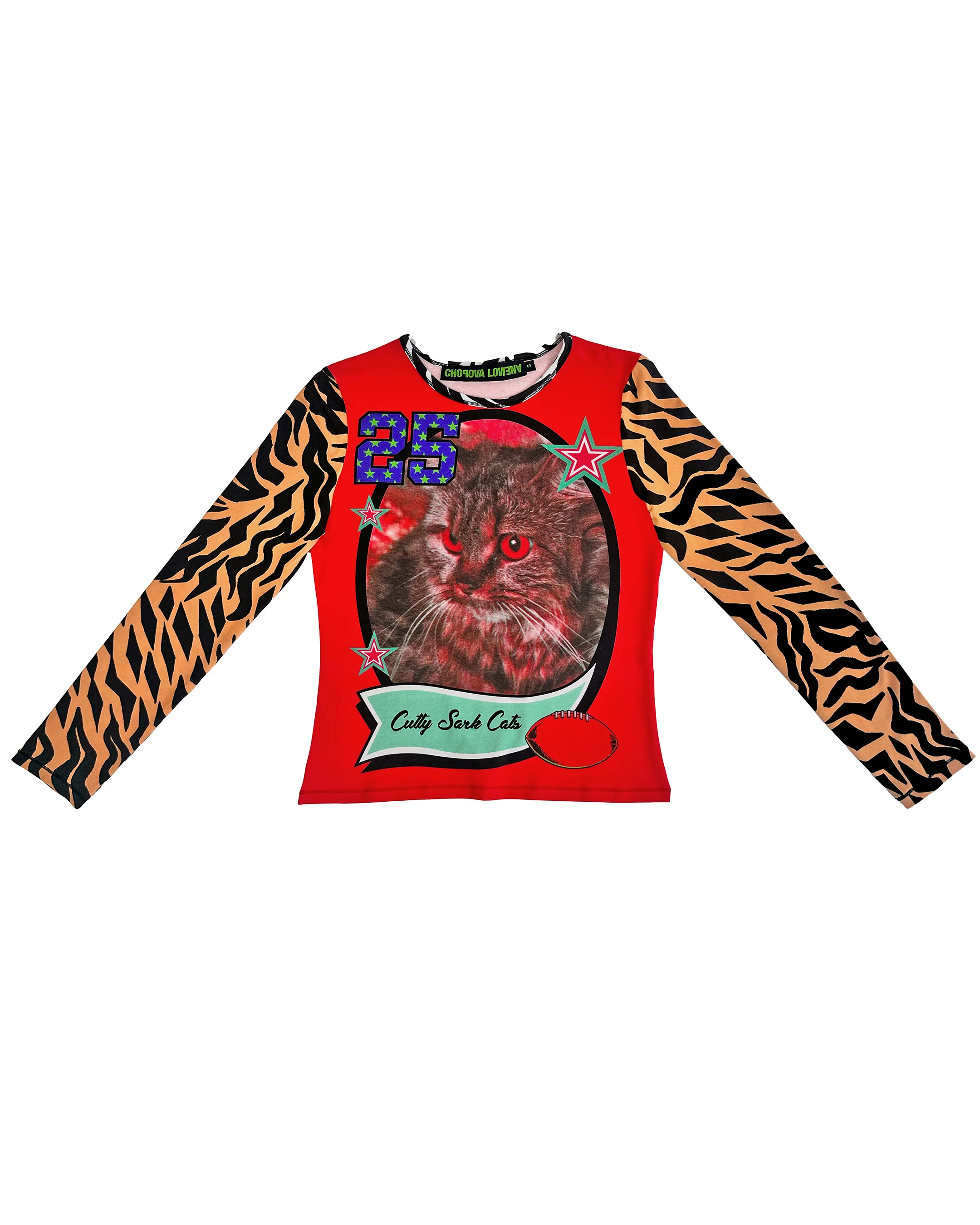 Cutty Sark Cats Fitted Jersey Top - Image 4