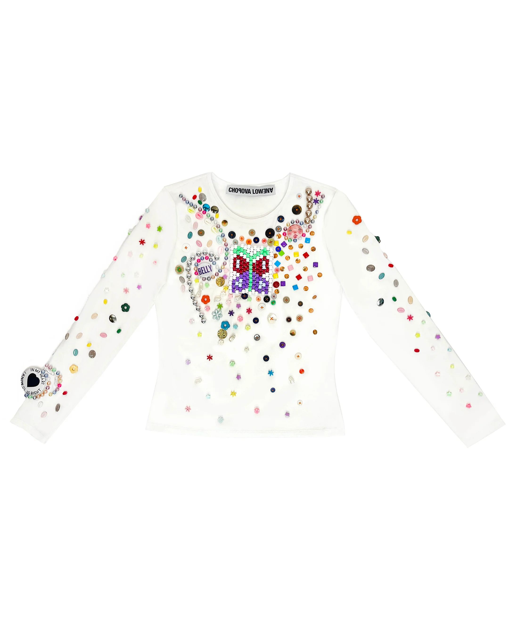 Day Defunct Beaded Jersey Top - Image 2