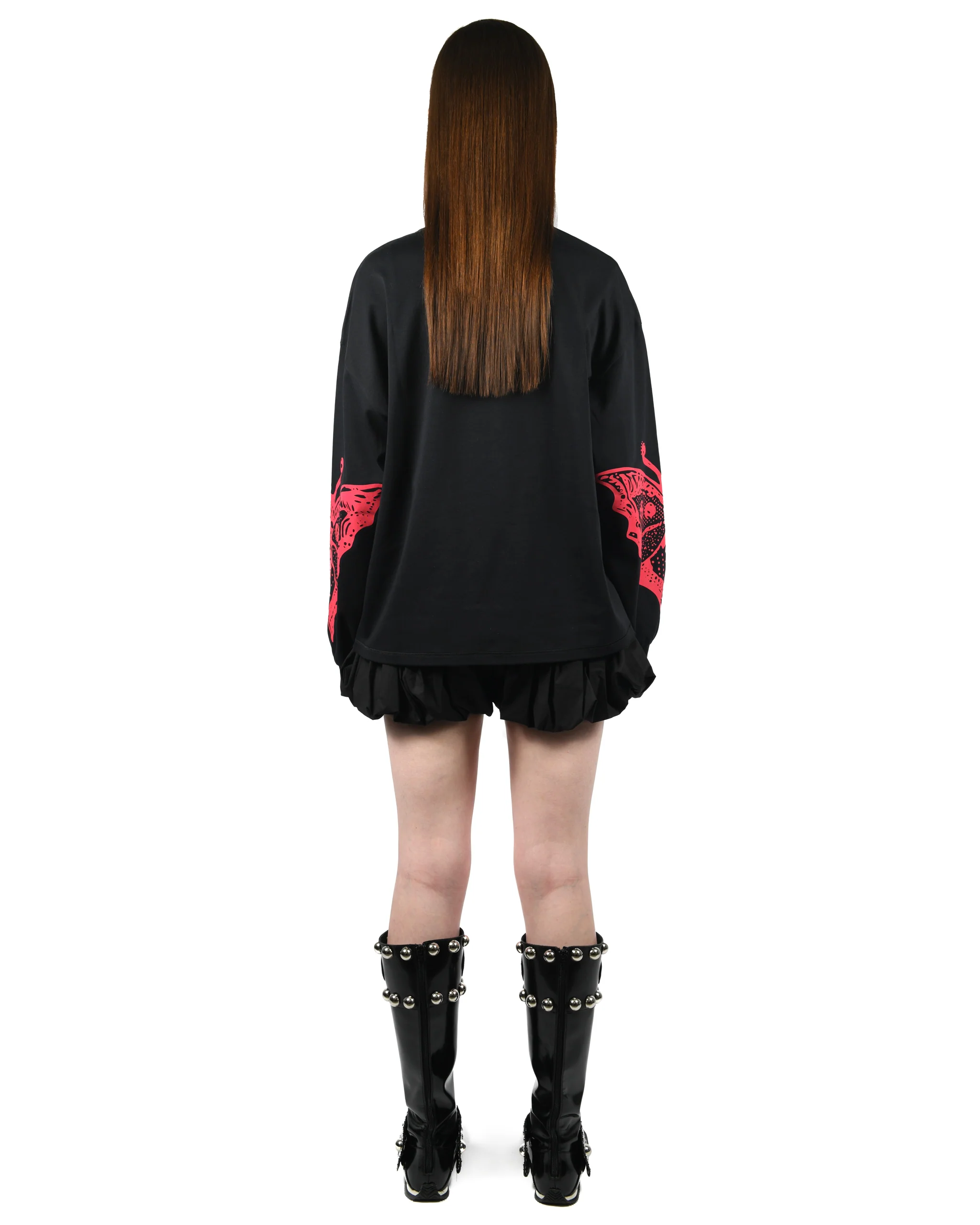 Dotty Oversized Jersey Top - Image 3