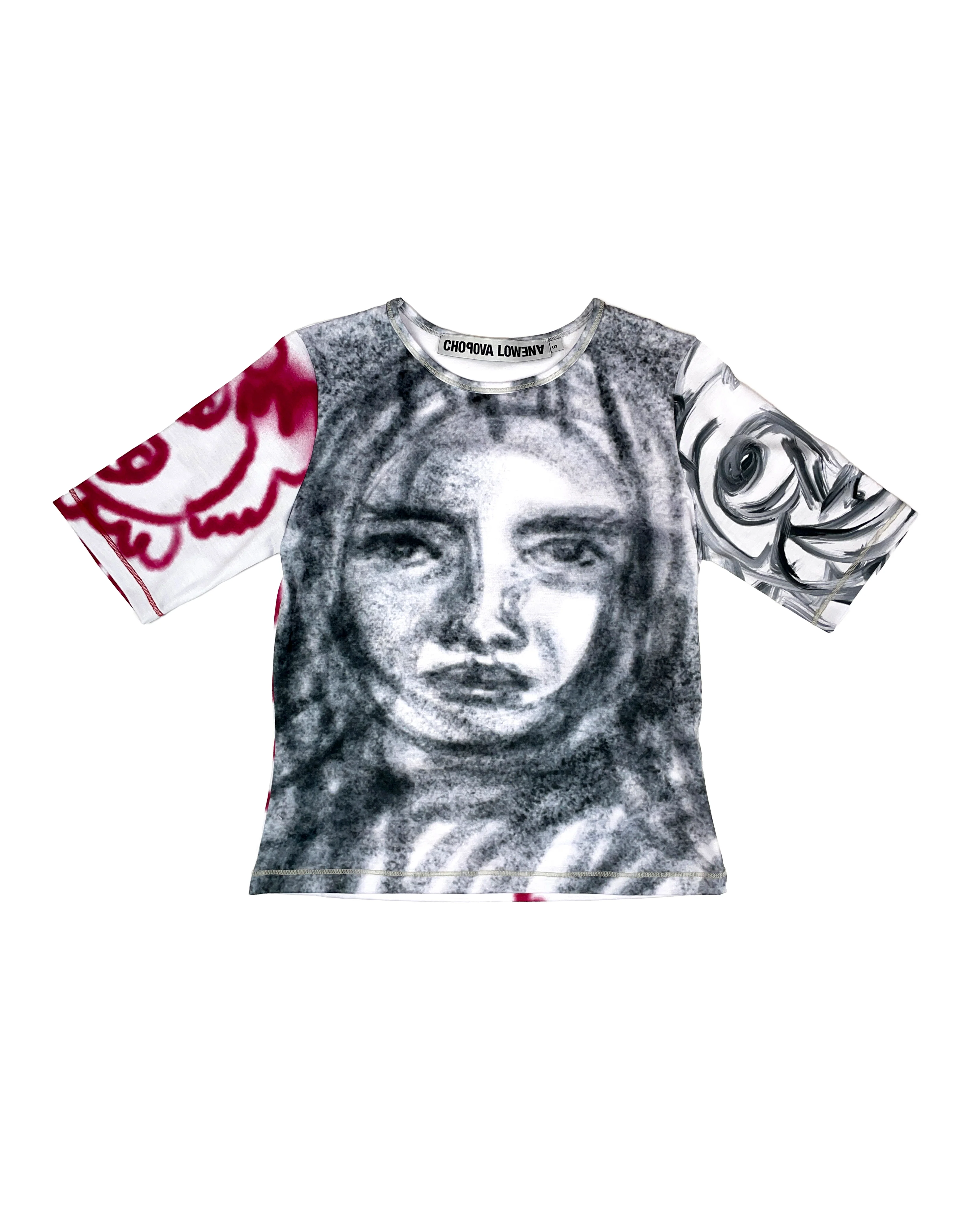Drawing 101 Fitted Jersey Top - Image 5