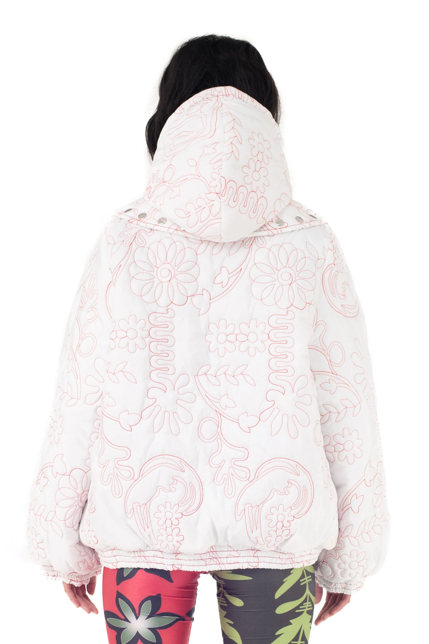 Embossed Puffer Coat - Image 3