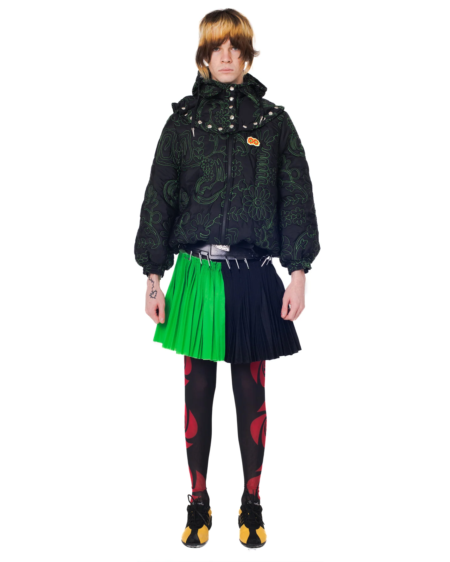 Embossed Puffer Coat - Image 2