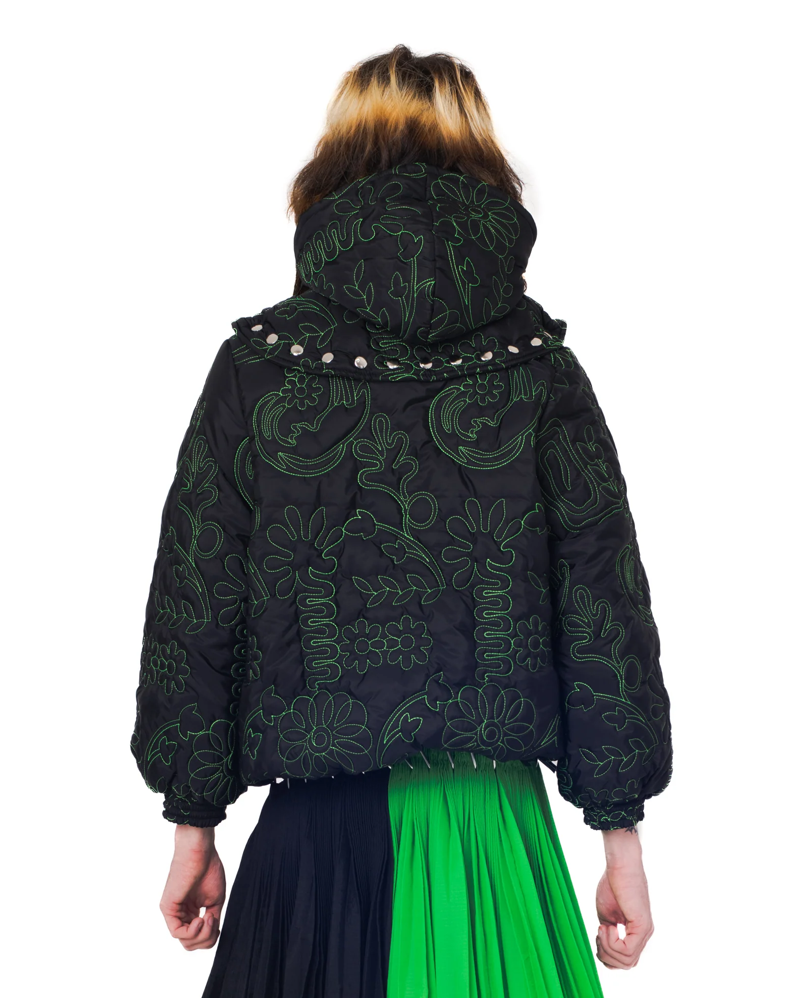 Embossed Puffer Coat - Image 4