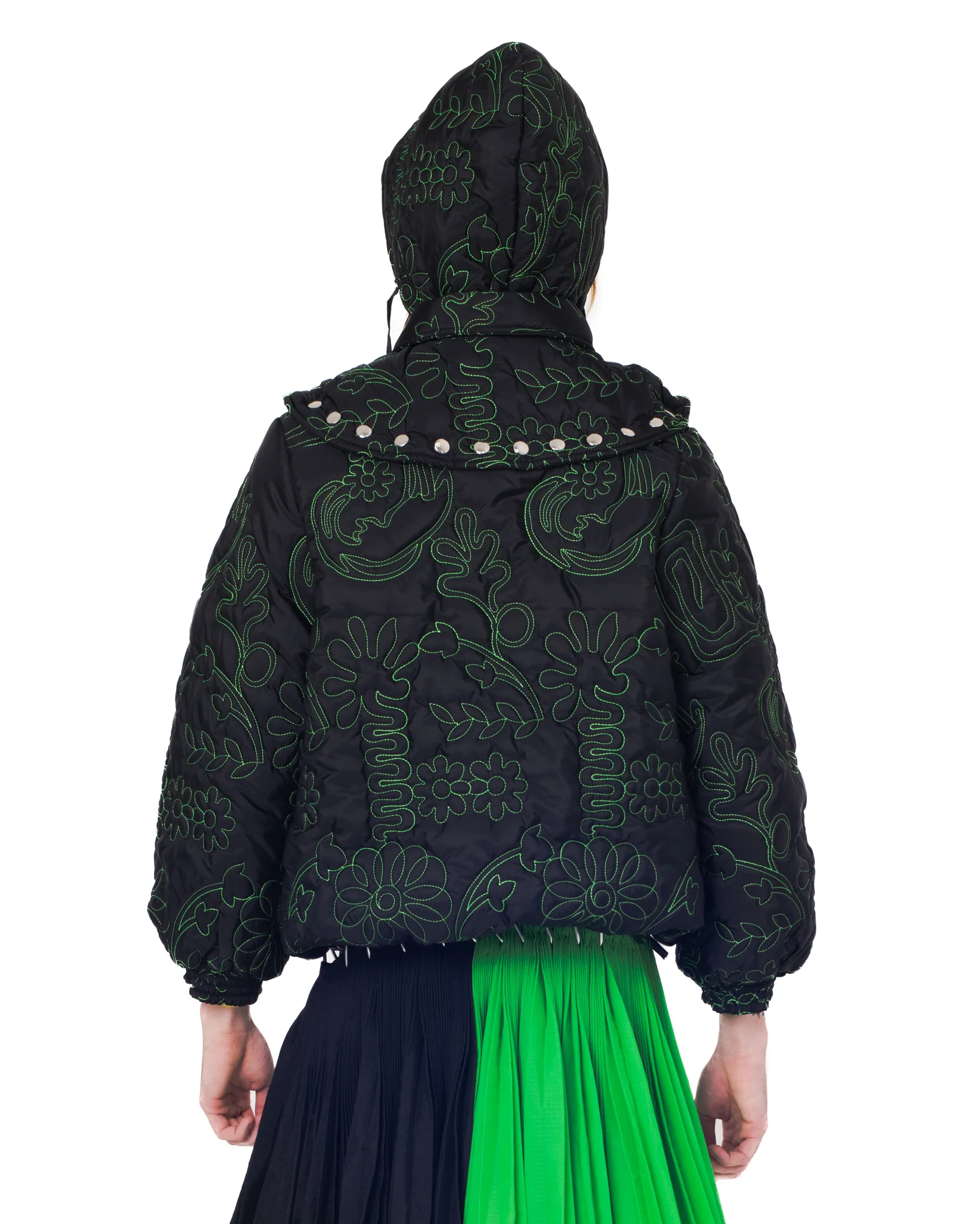 Embossed Puffer Coat - Image 5