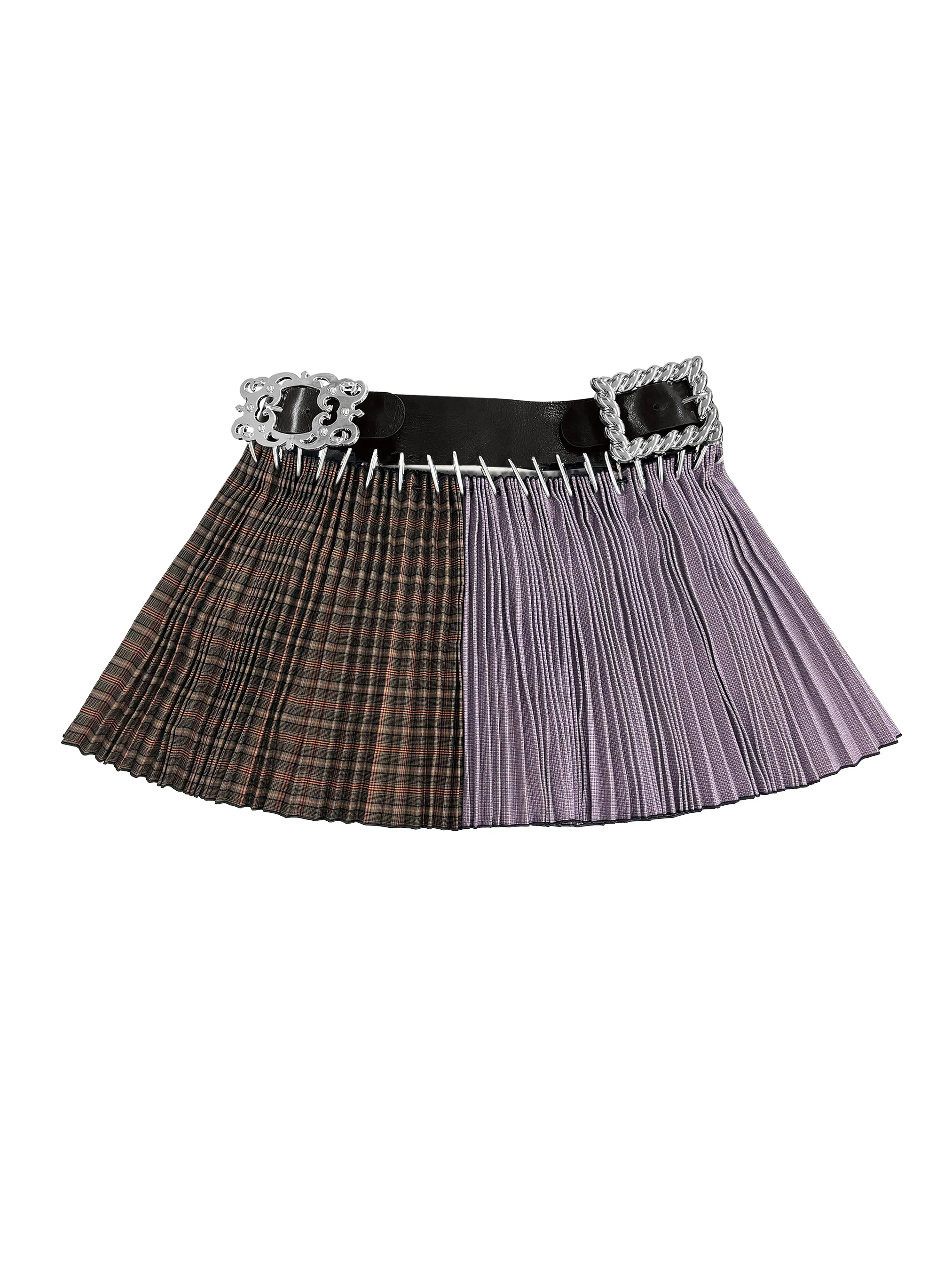 Exclusive Adjustable Belt Cotton Mini Carabiner Skirt - Image 2