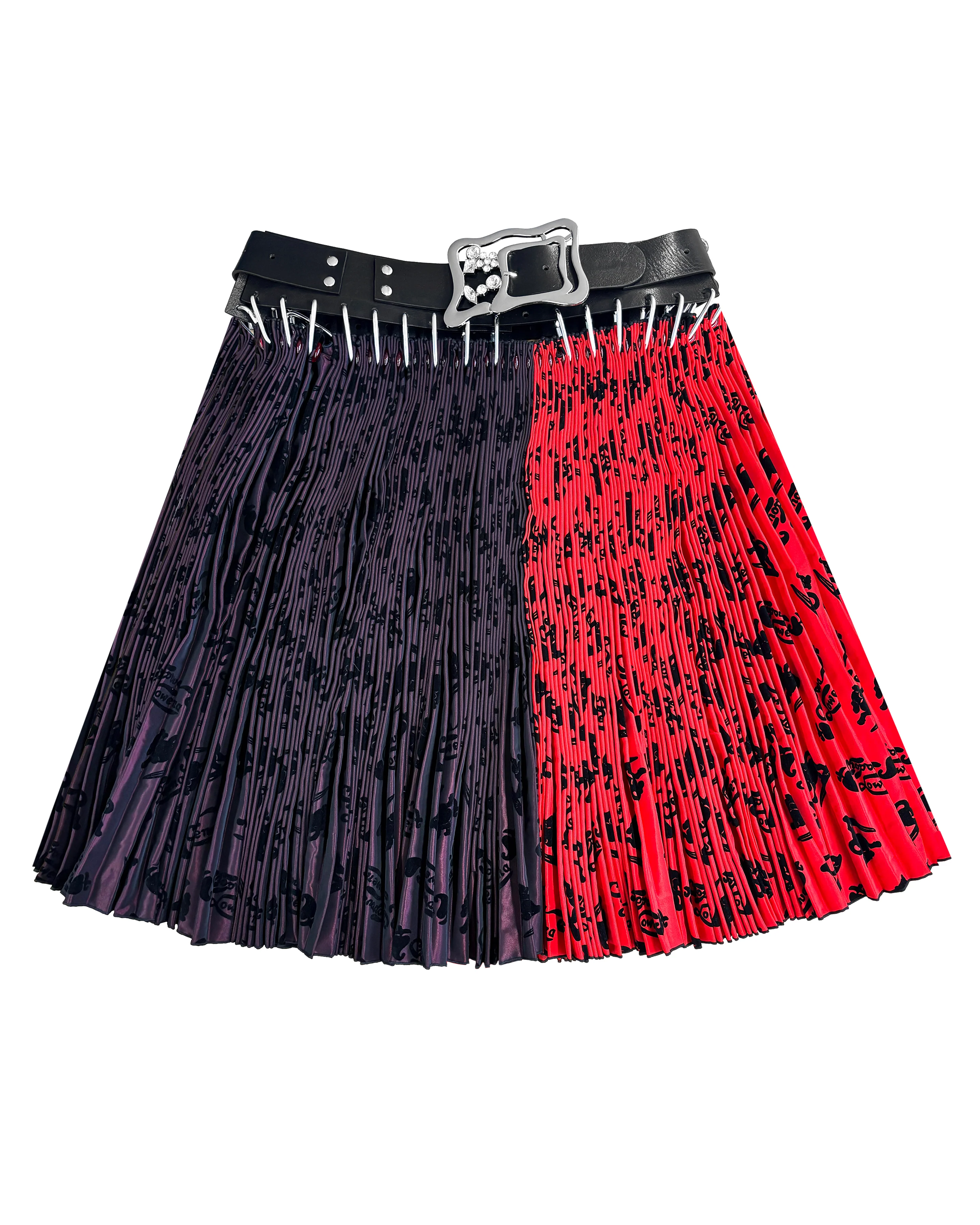 Exclusive Adjustable Belt Laser Knee Carabiner Skirt