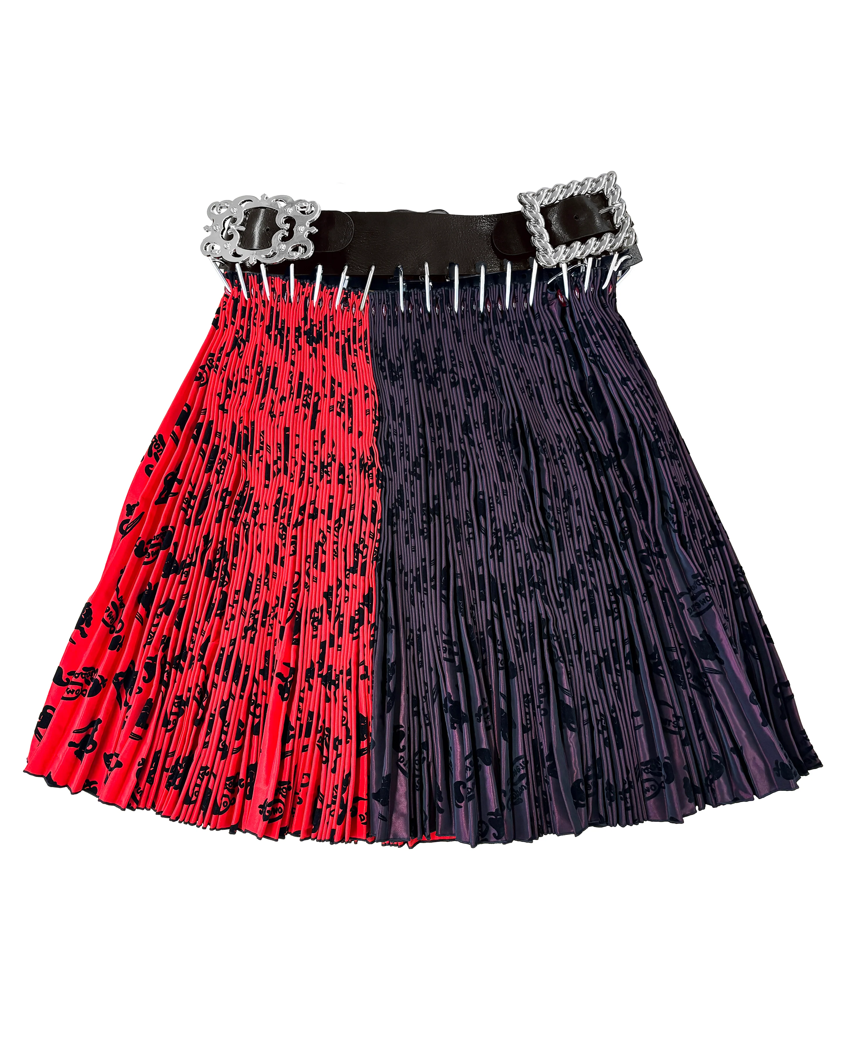 Exclusive Adjustable Belt Laser Knee Carabiner Skirt - Image 2