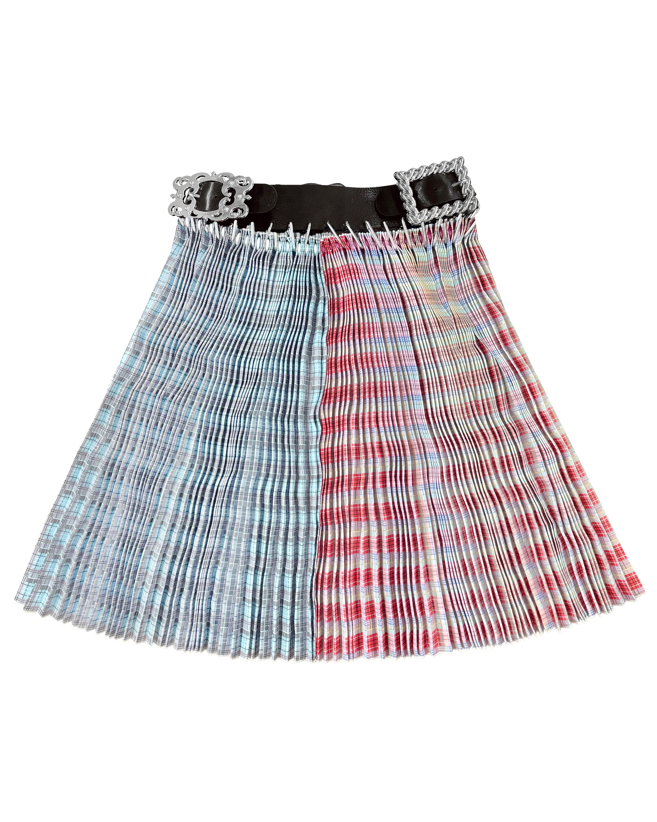 Exclusive Adjustable Belt Synth Knee Carabiner Skirt - Image 2