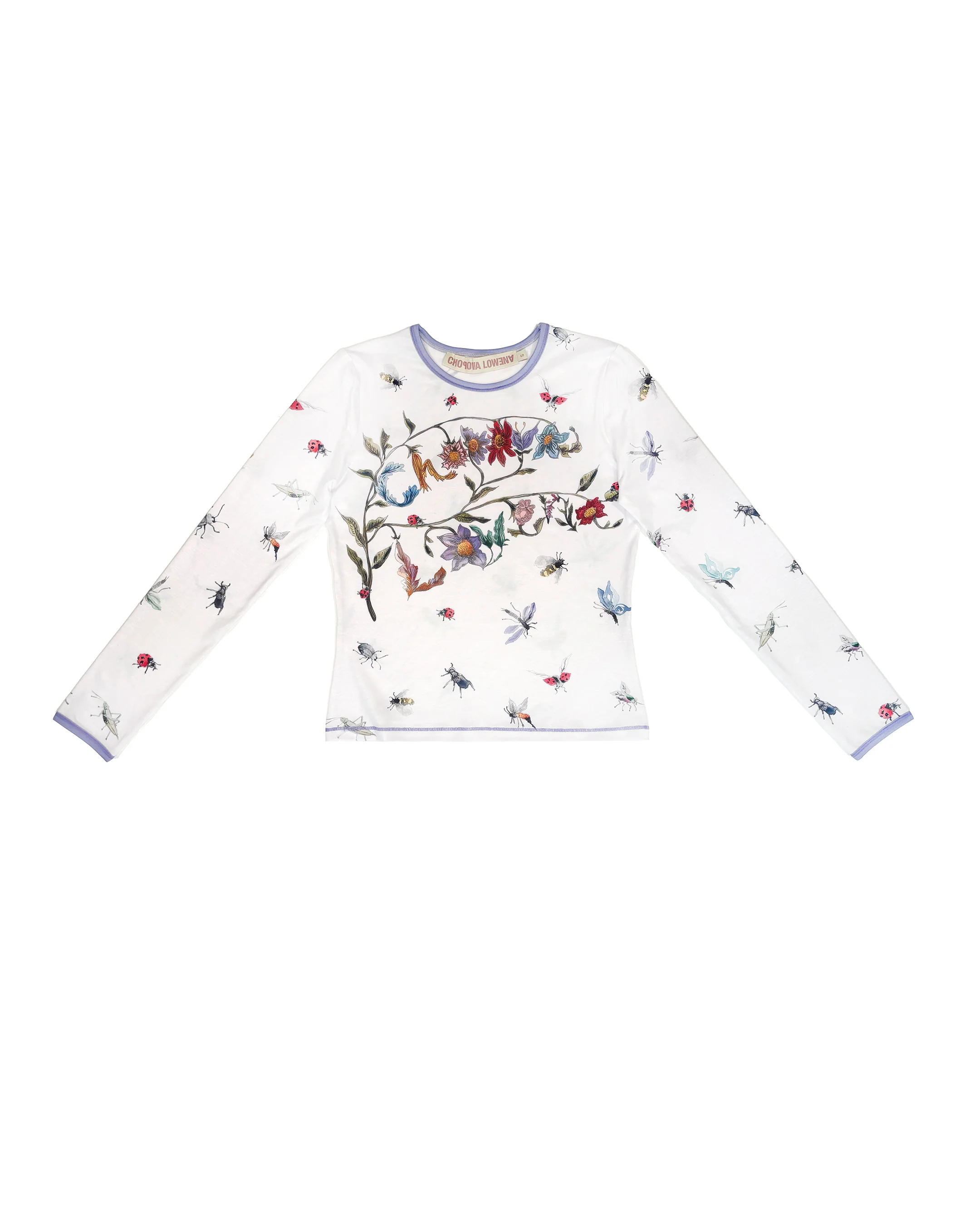 Floral Buggy Fitted Jersey Top