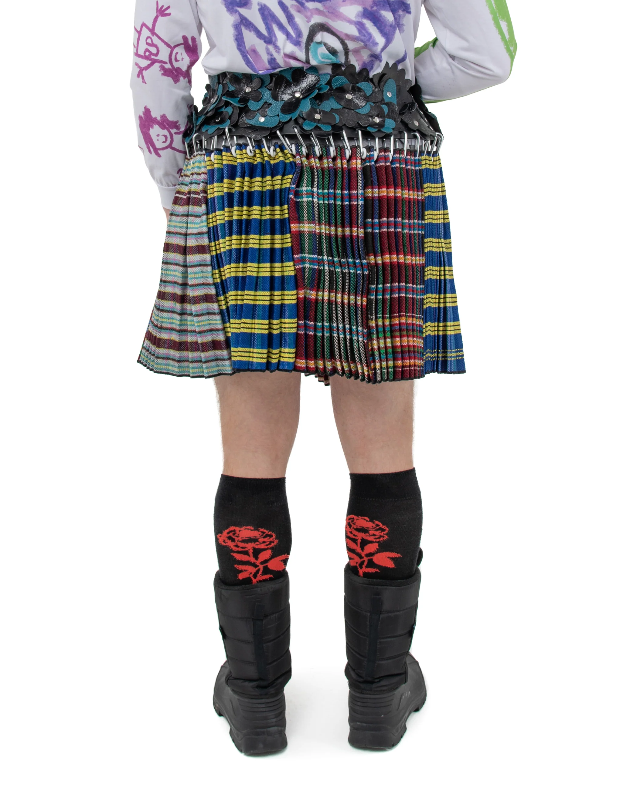 Flower Belt Mini Skirt - Image 3