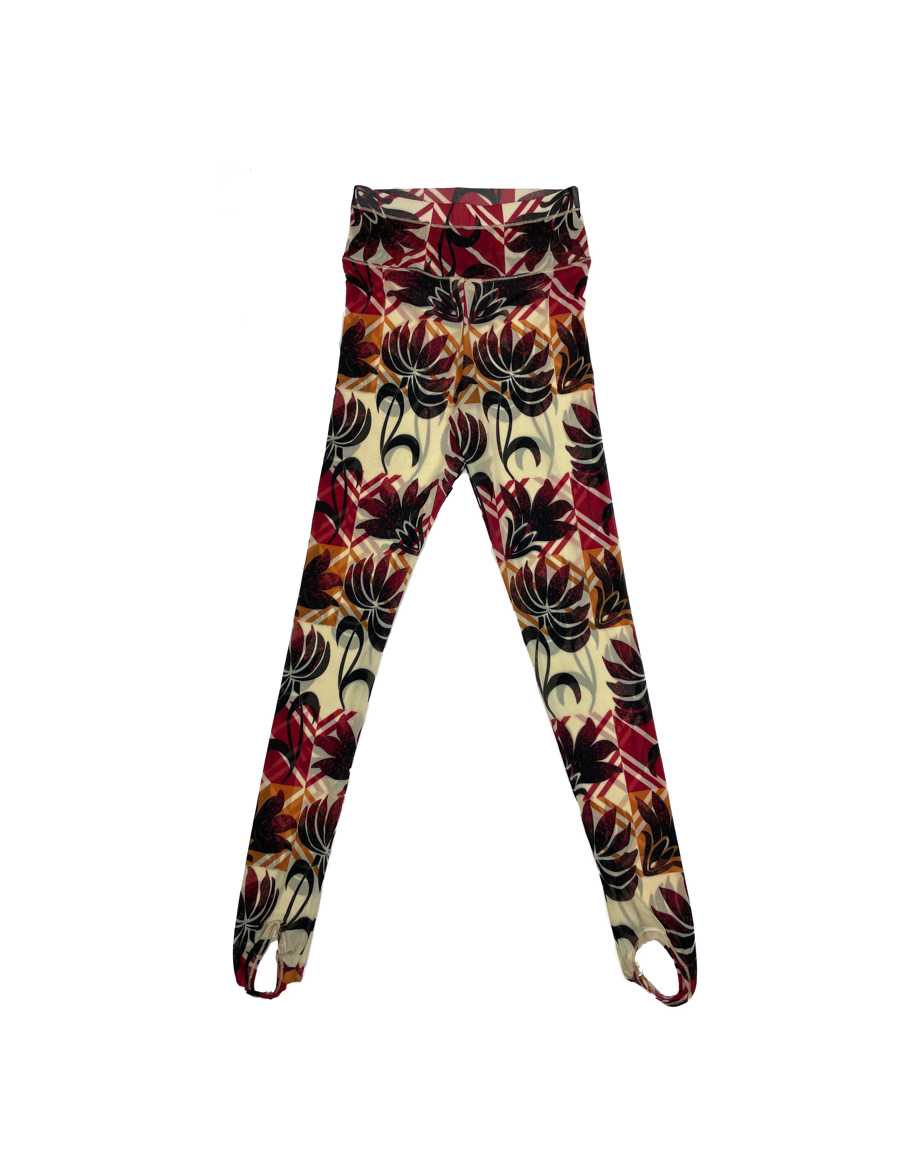 Flower Grid Mesh Leggings