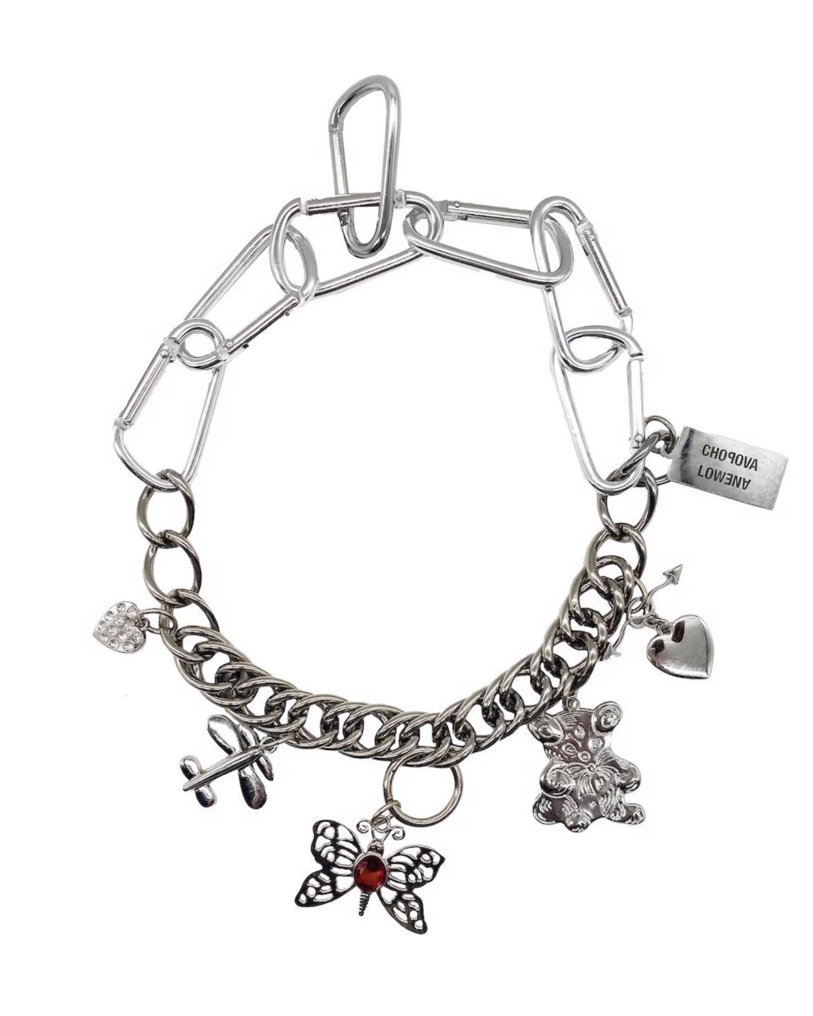 Fly Little Bear Carabiner Necklace