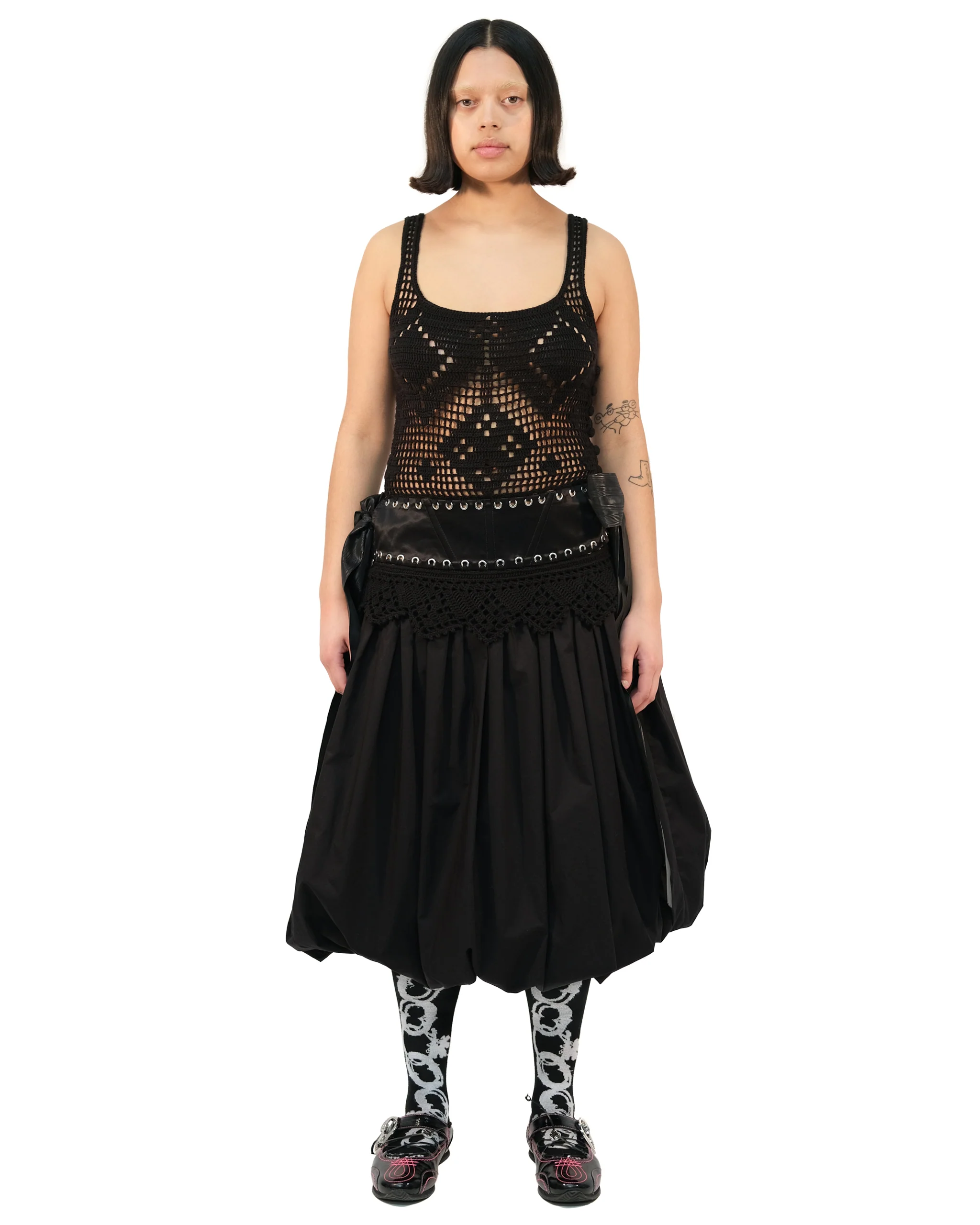 Gentry Crochet Bubble Dress