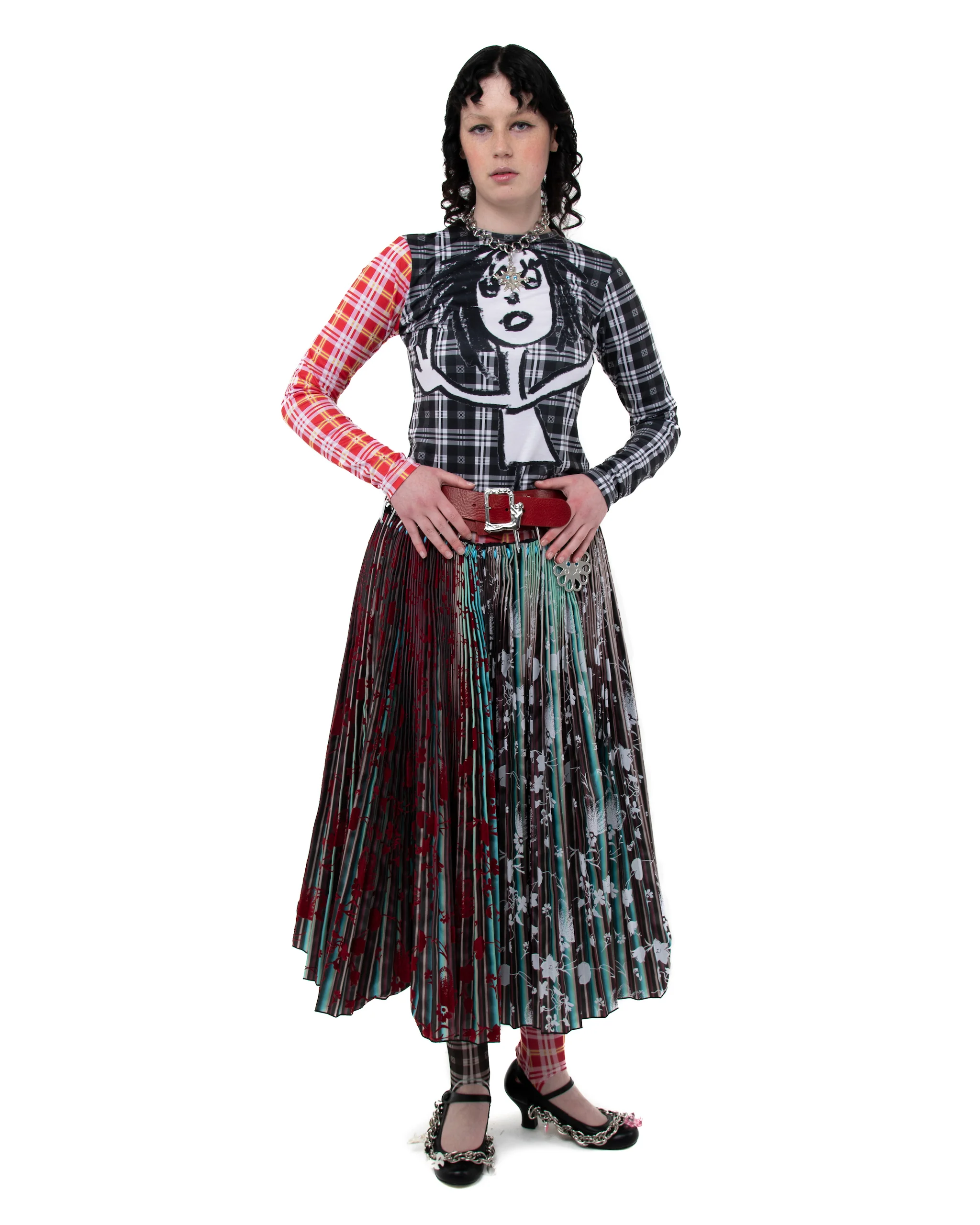 Heather Carabiner Midi Skirt - Image 2