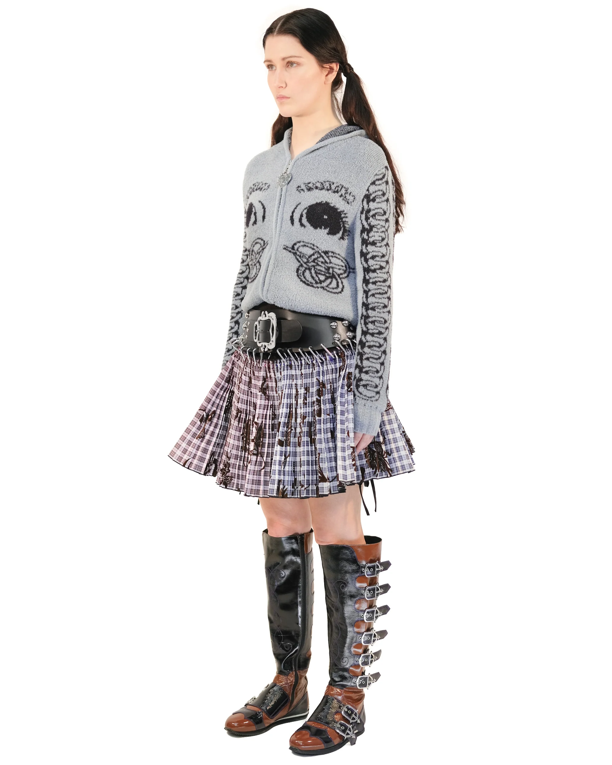 Knot Eye Hooded Cardigan - Image 4