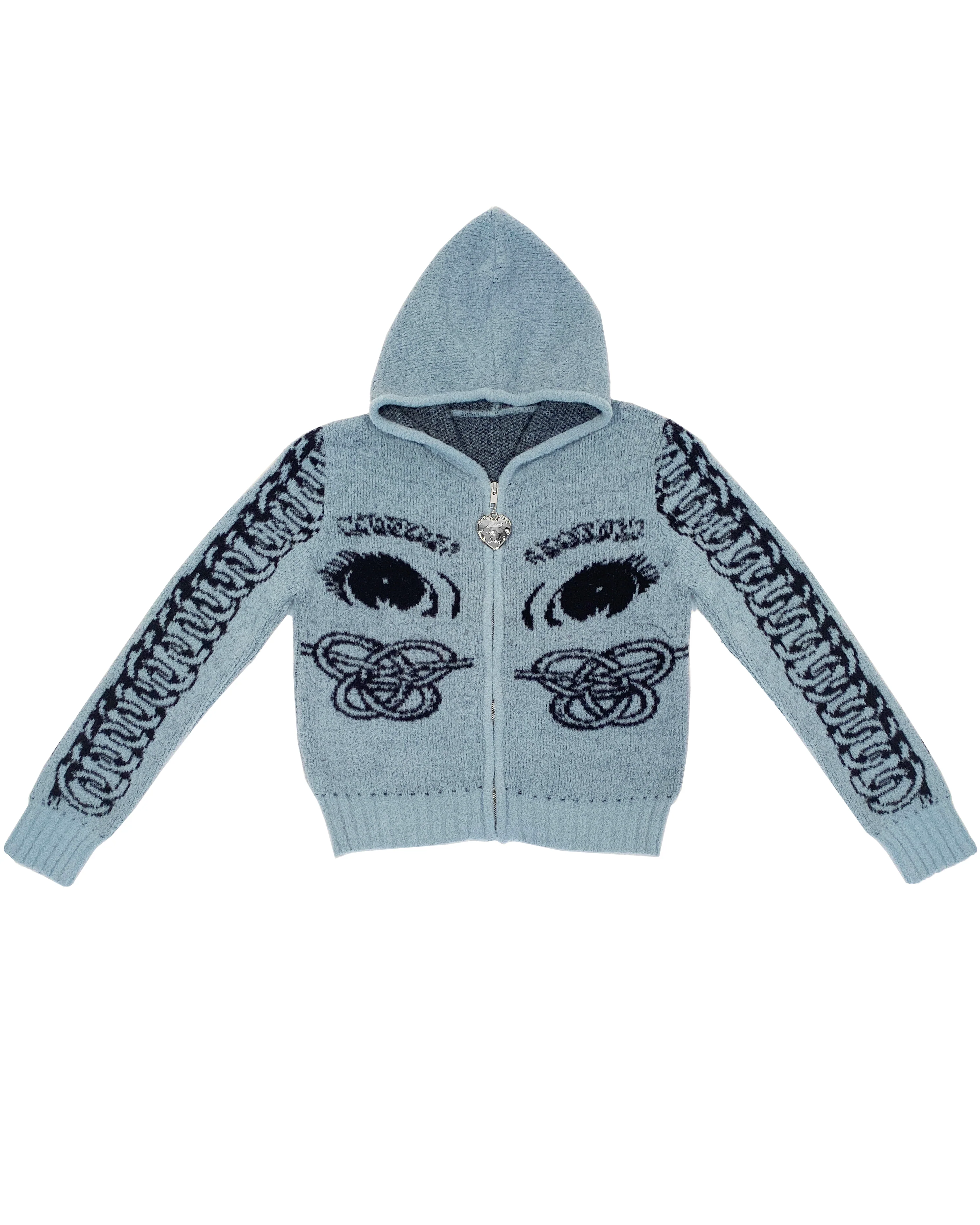 Knot Eye Hooded Cardigan - Image 6