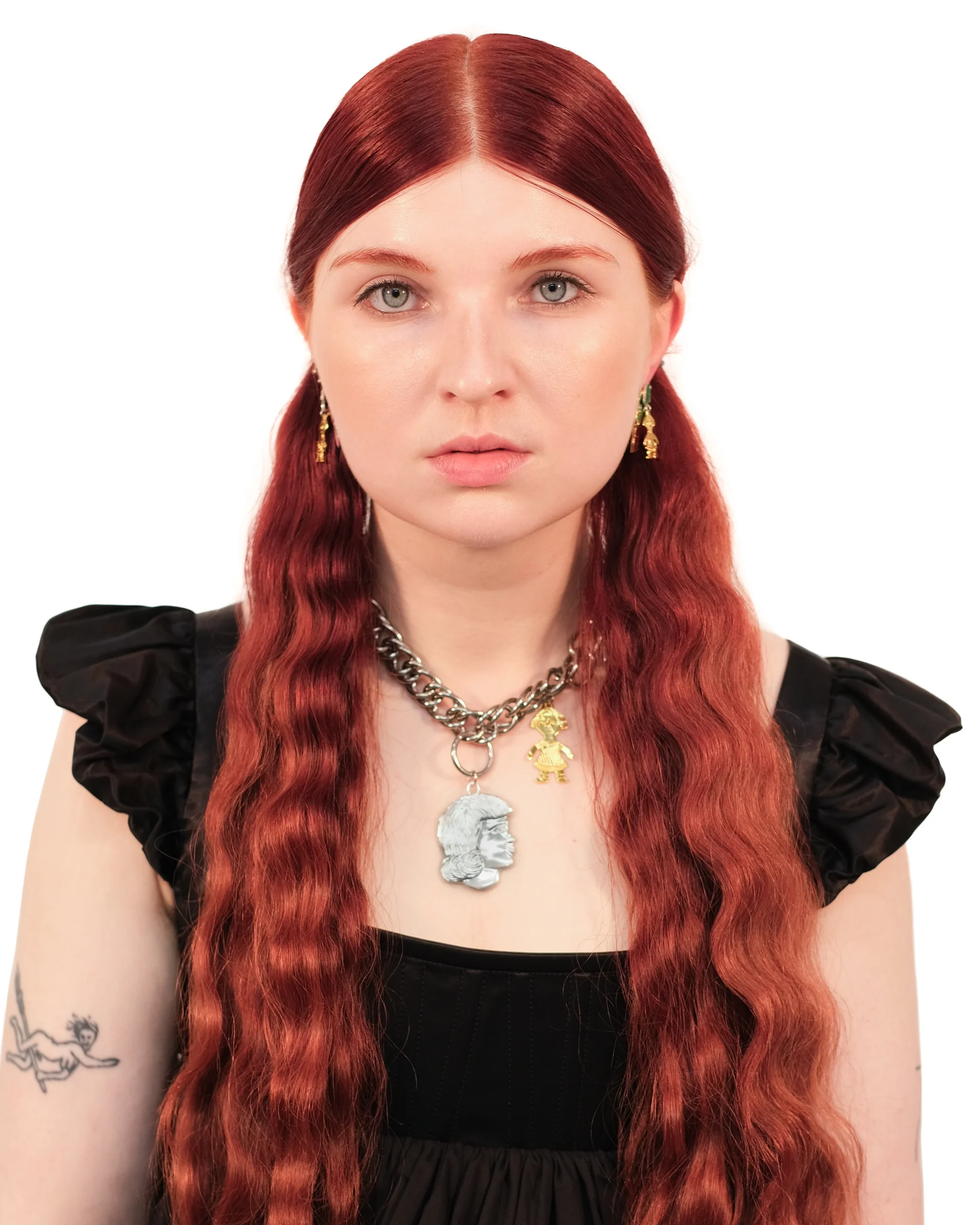 Lady and Baby Charm Necklace - Image 2