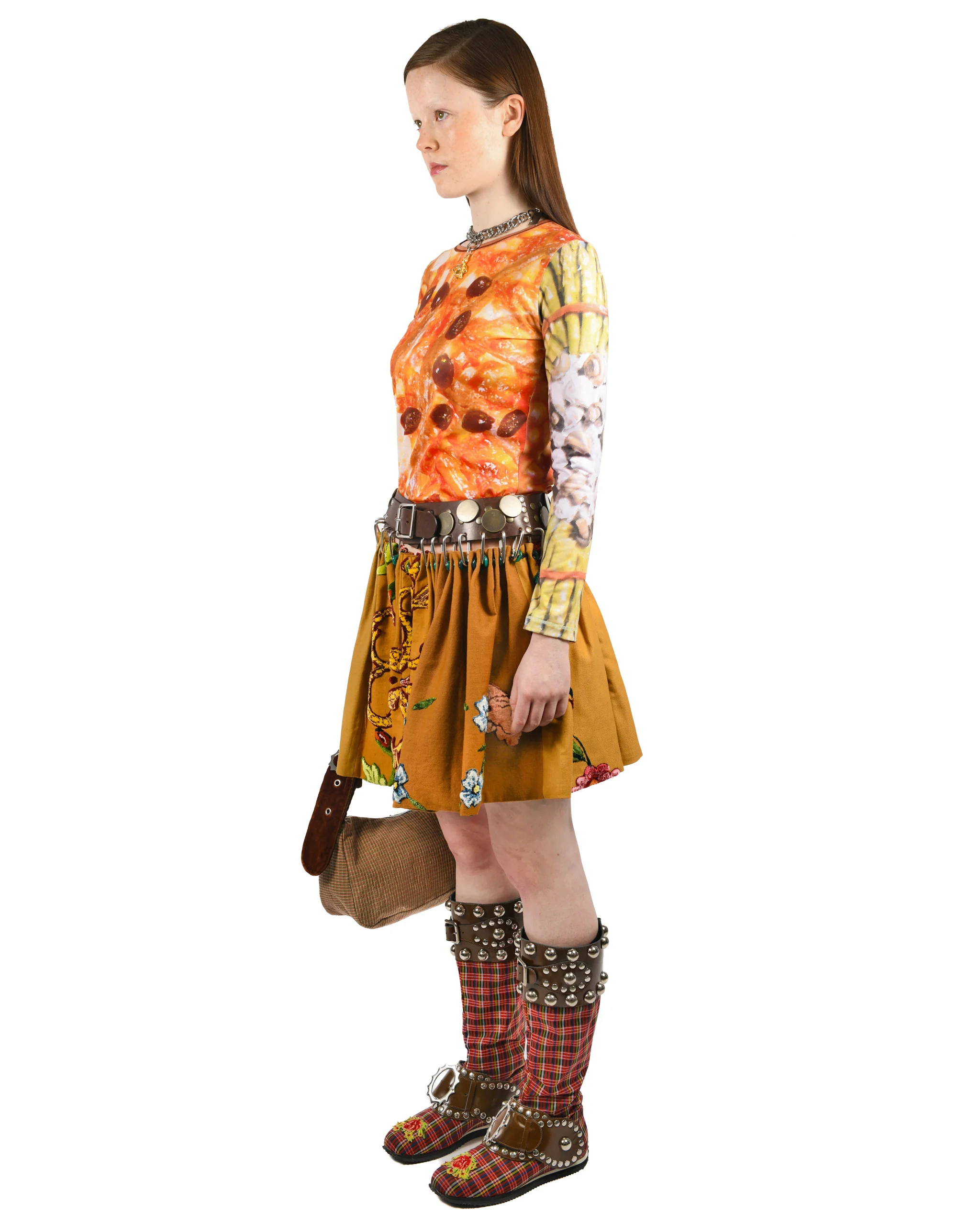 Logger Tufted Folkloric Mini Carabiner Skirt - Image 2