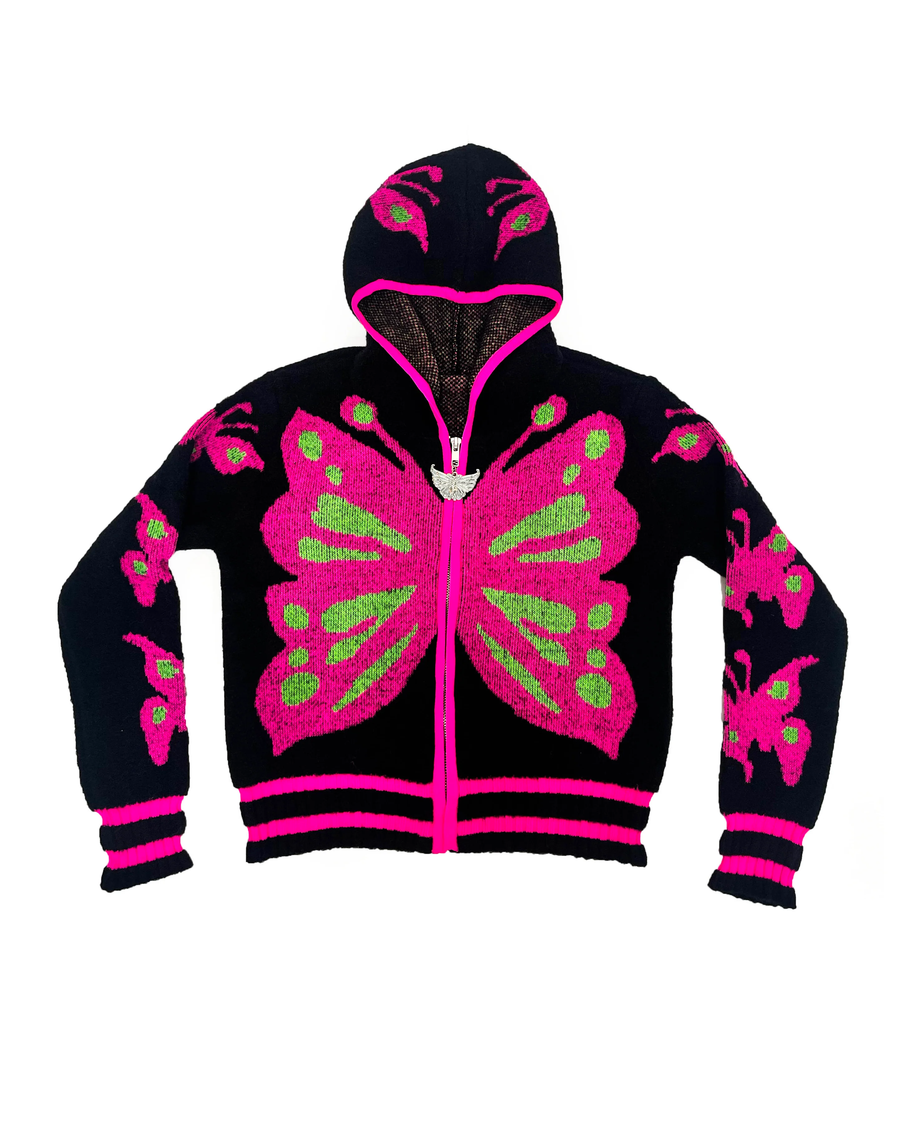 Neon Butterfly Cardigan - Image 2