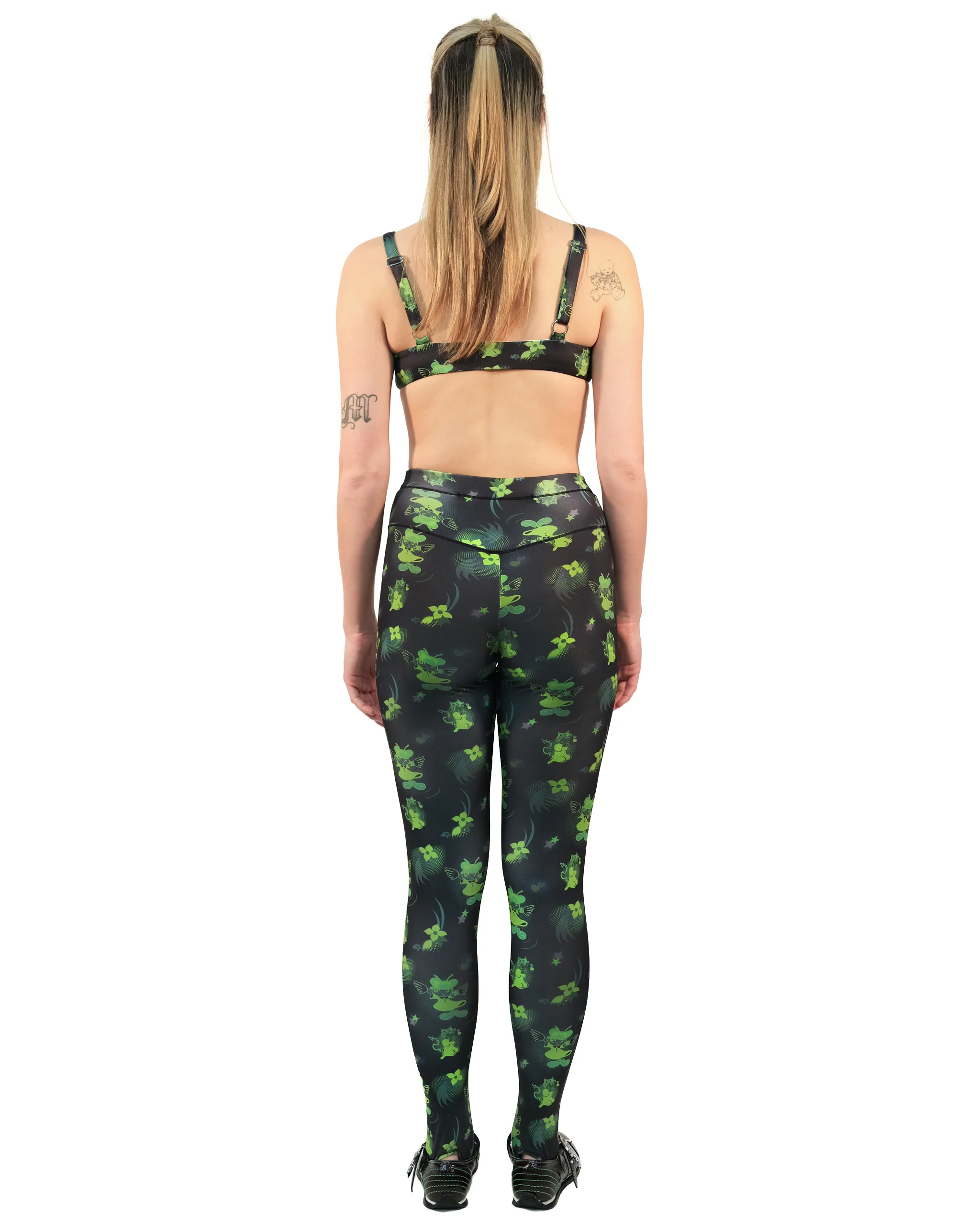 Neon Cartoon Lycra Leggings - Image 3