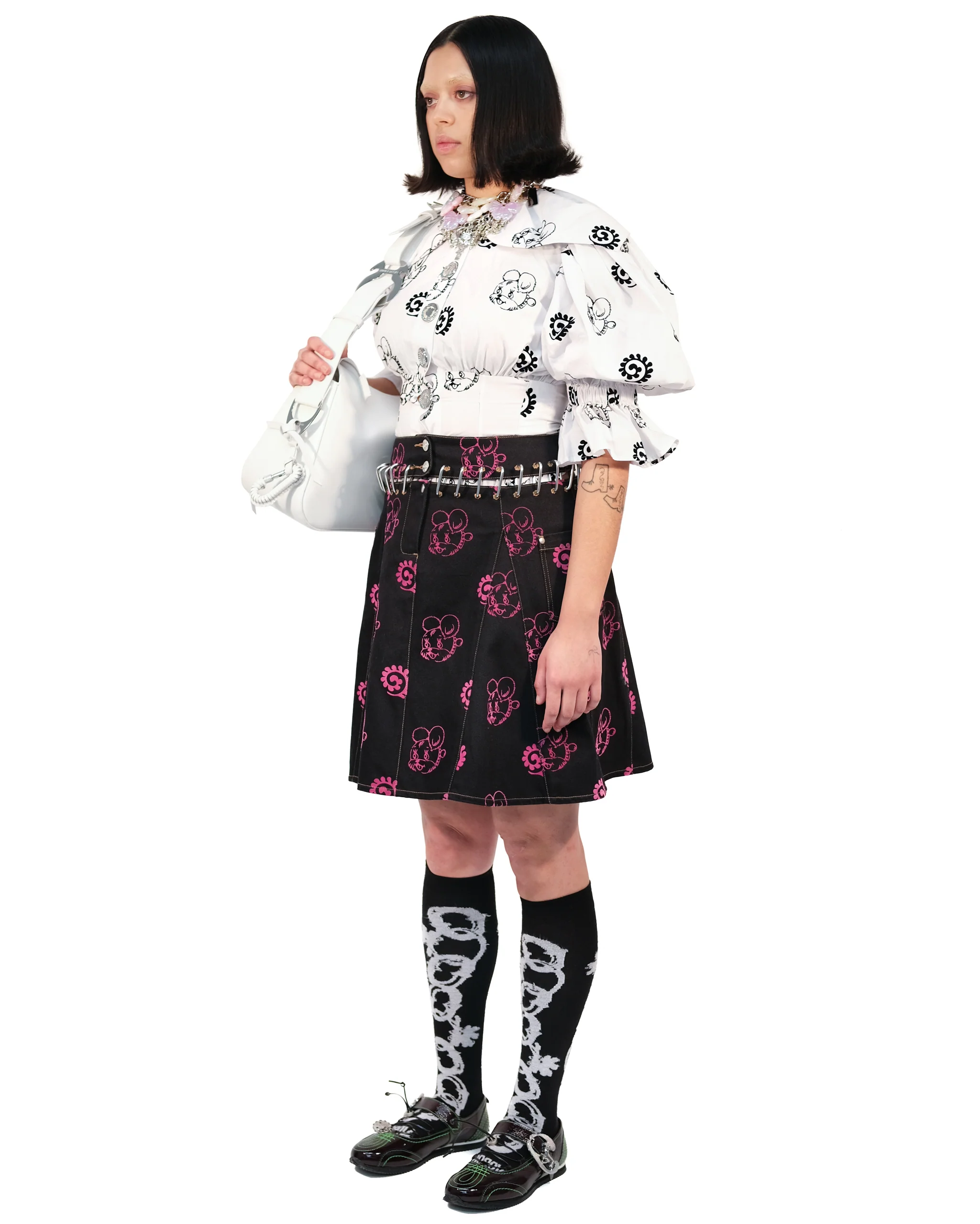 Nosebutter Flocked Skirt - Image 2