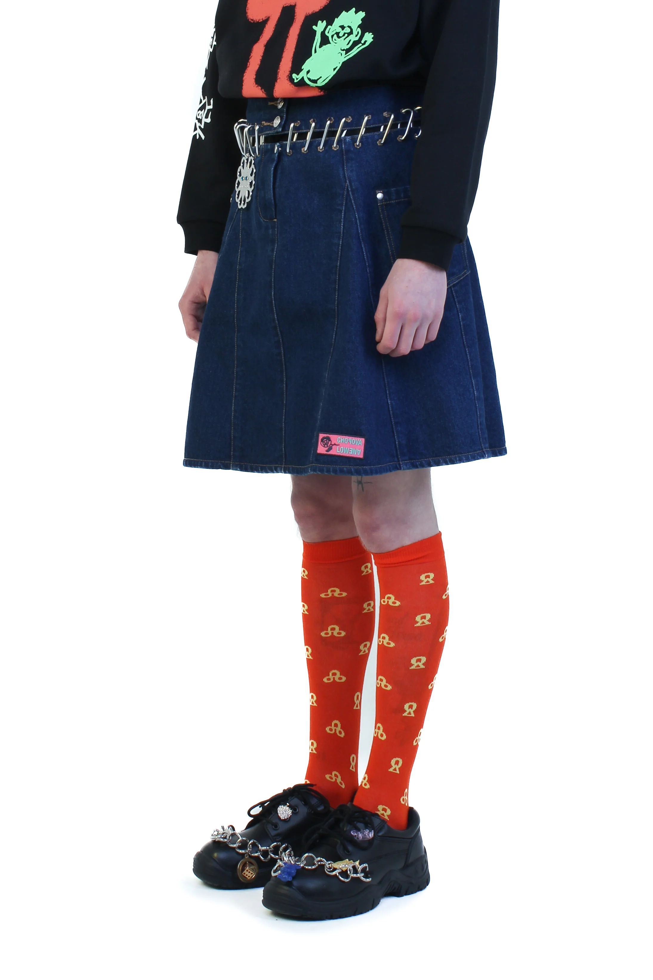Otto Denim Carabiner Skirt - Image 4