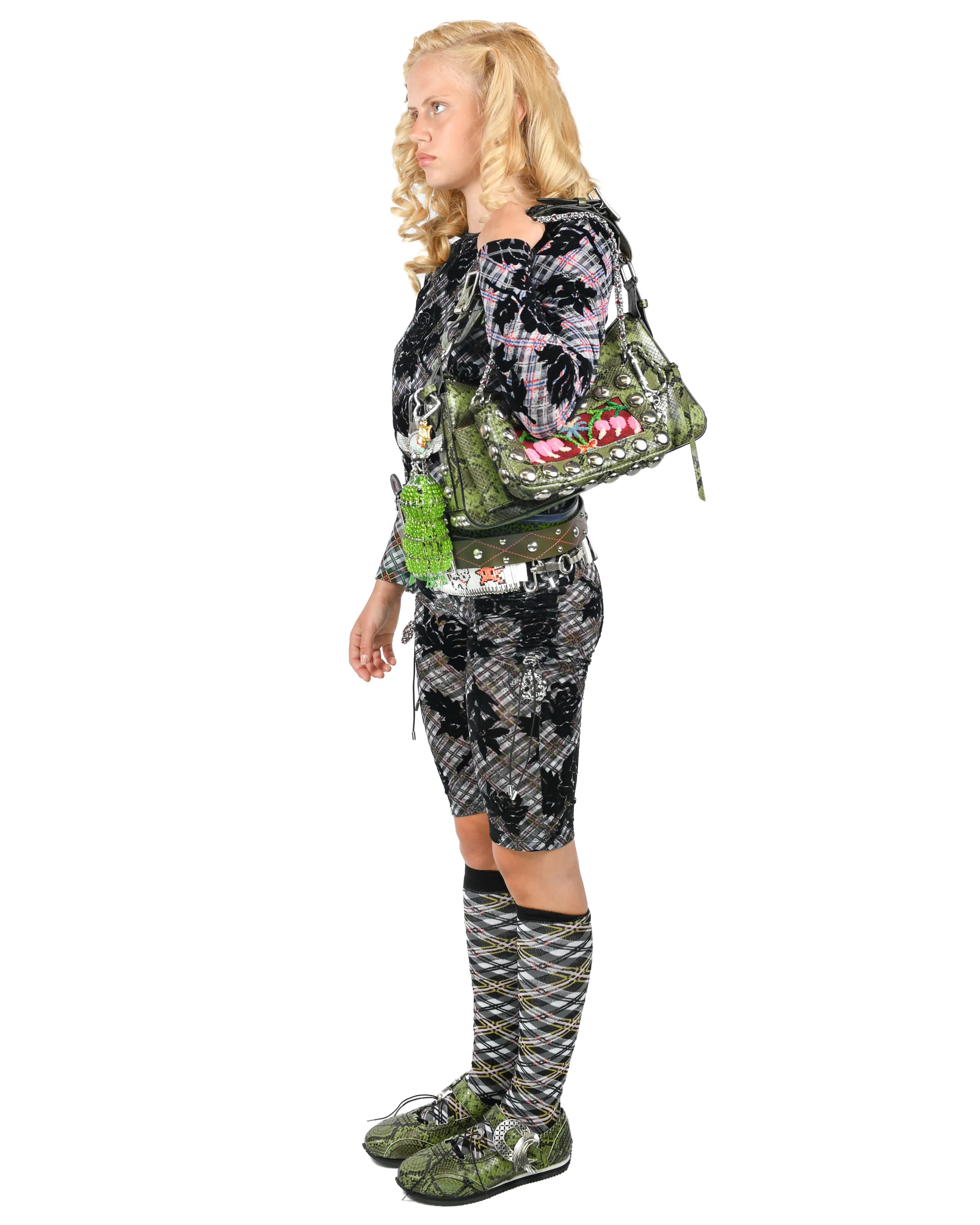 Picnic Plaid Flocked Mesh Top - Image 2