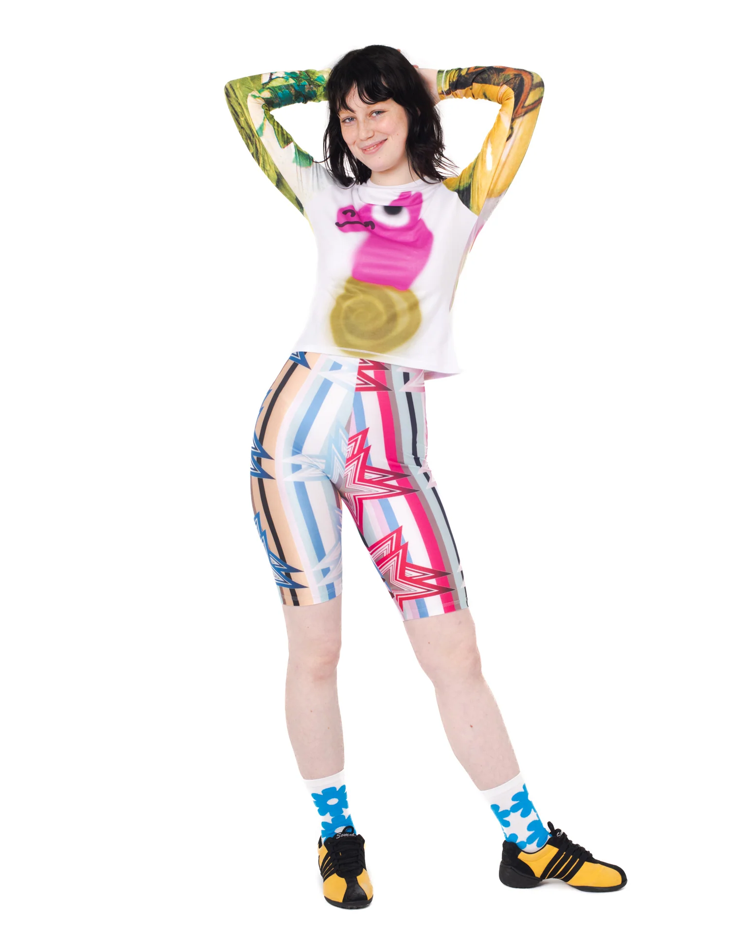 Pink Seahorse Fitted Jersey Top - Image 2