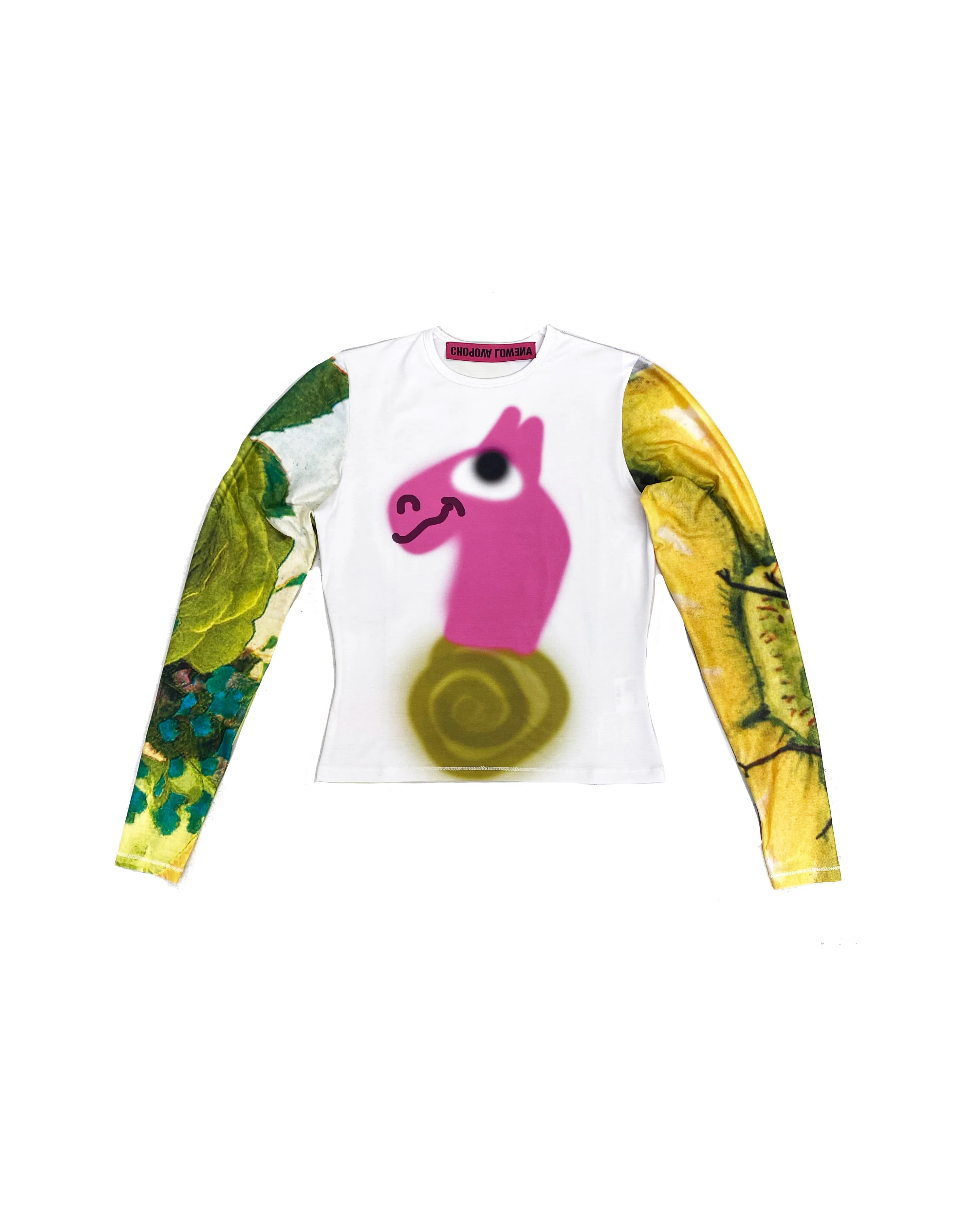 Pink Seahorse Fitted Jersey Top - Image 5