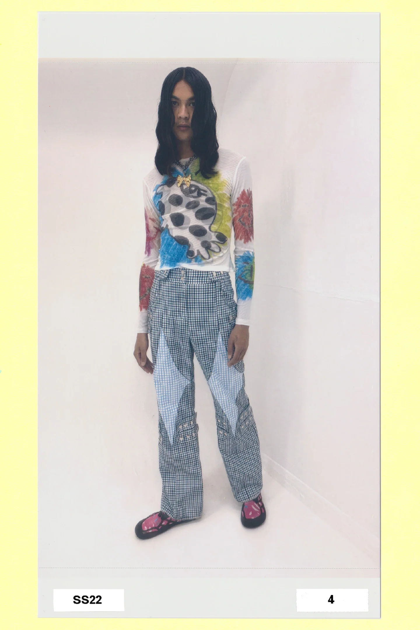 Polkadot Fish Mesh Top - Image 3