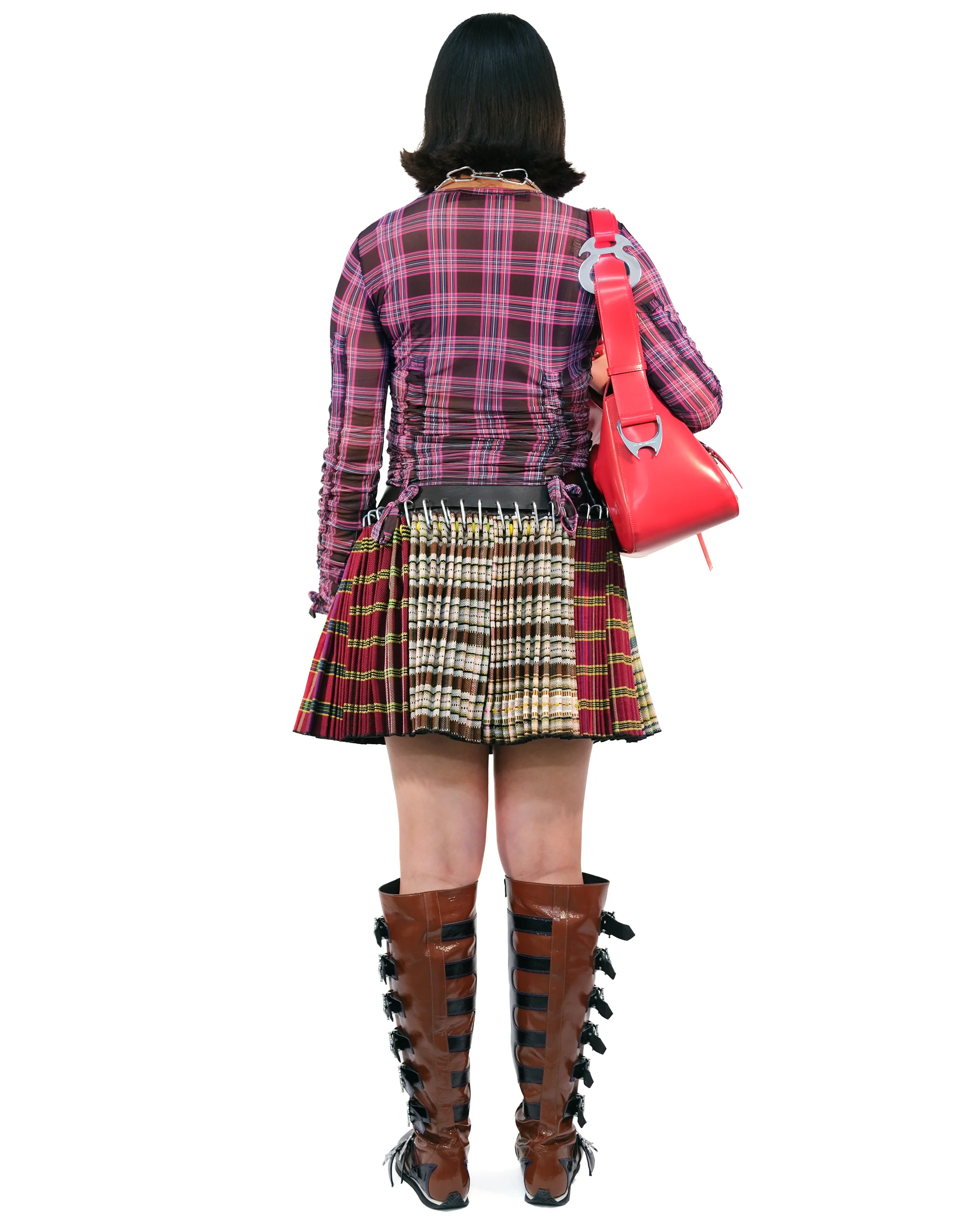 Ruched Mesh Top - Image 2