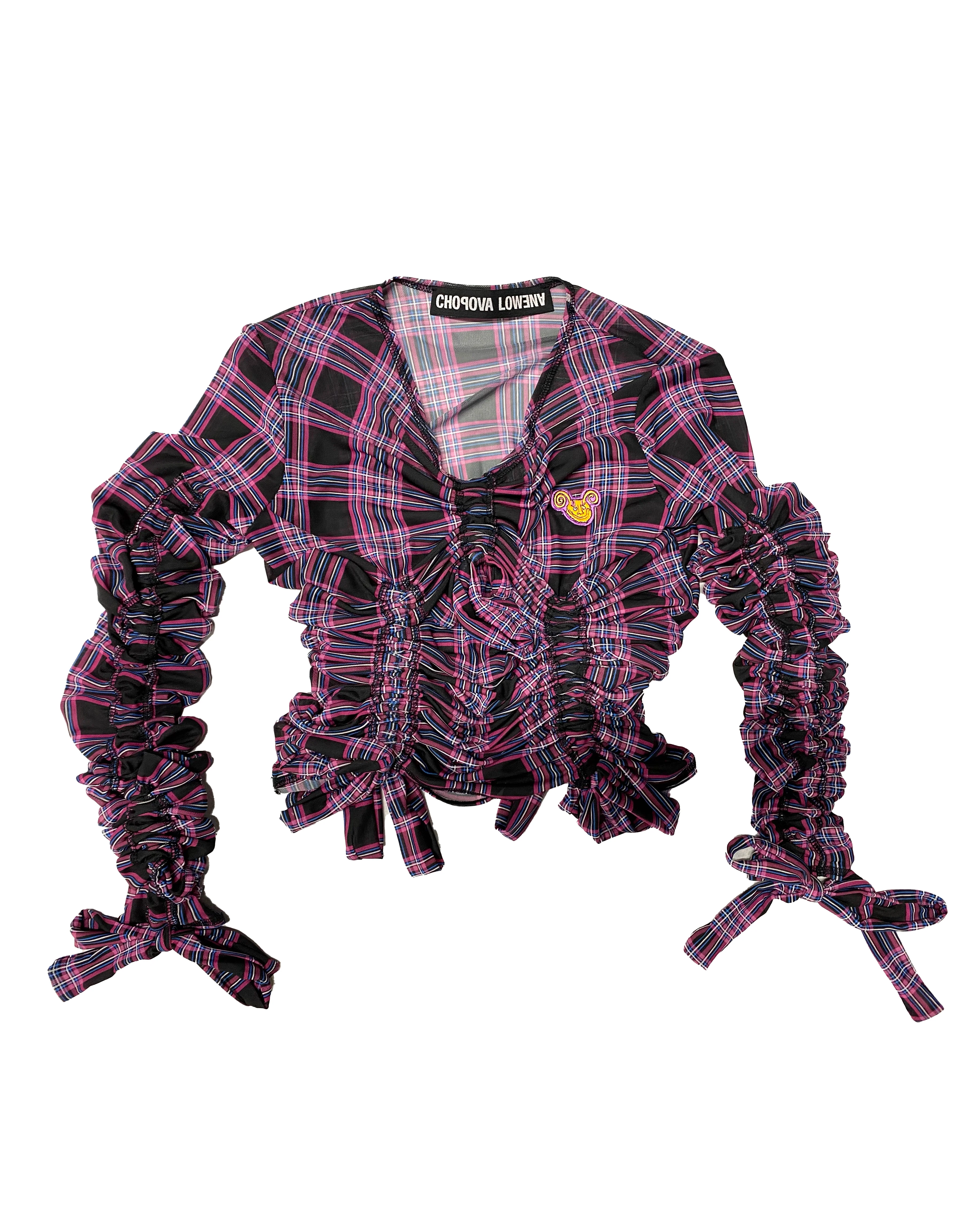 Ruched Mesh Top - Image 3