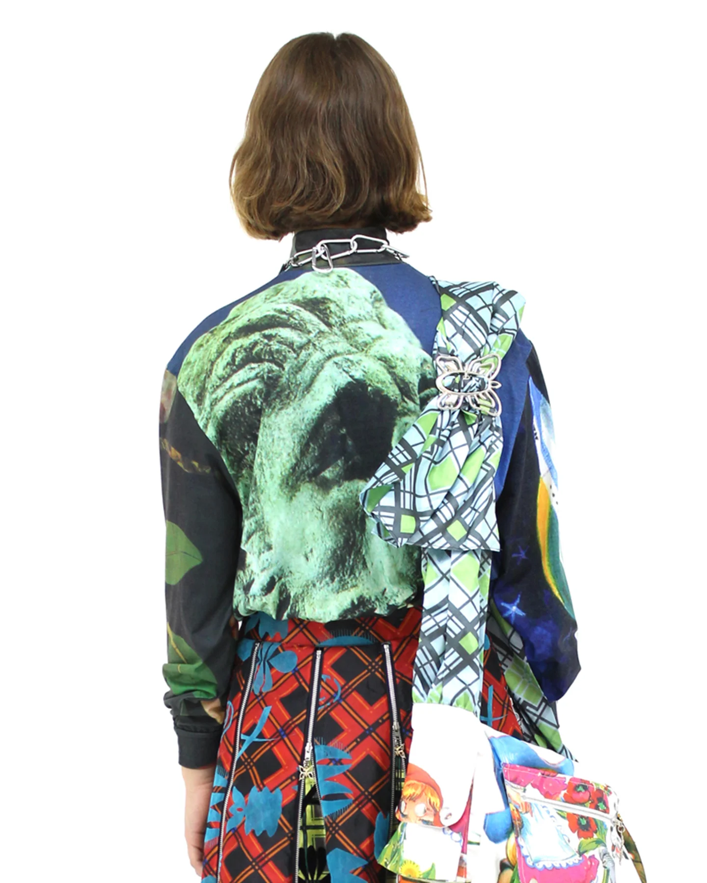 Shell Lion Head Oversized Polo Top - Image 2