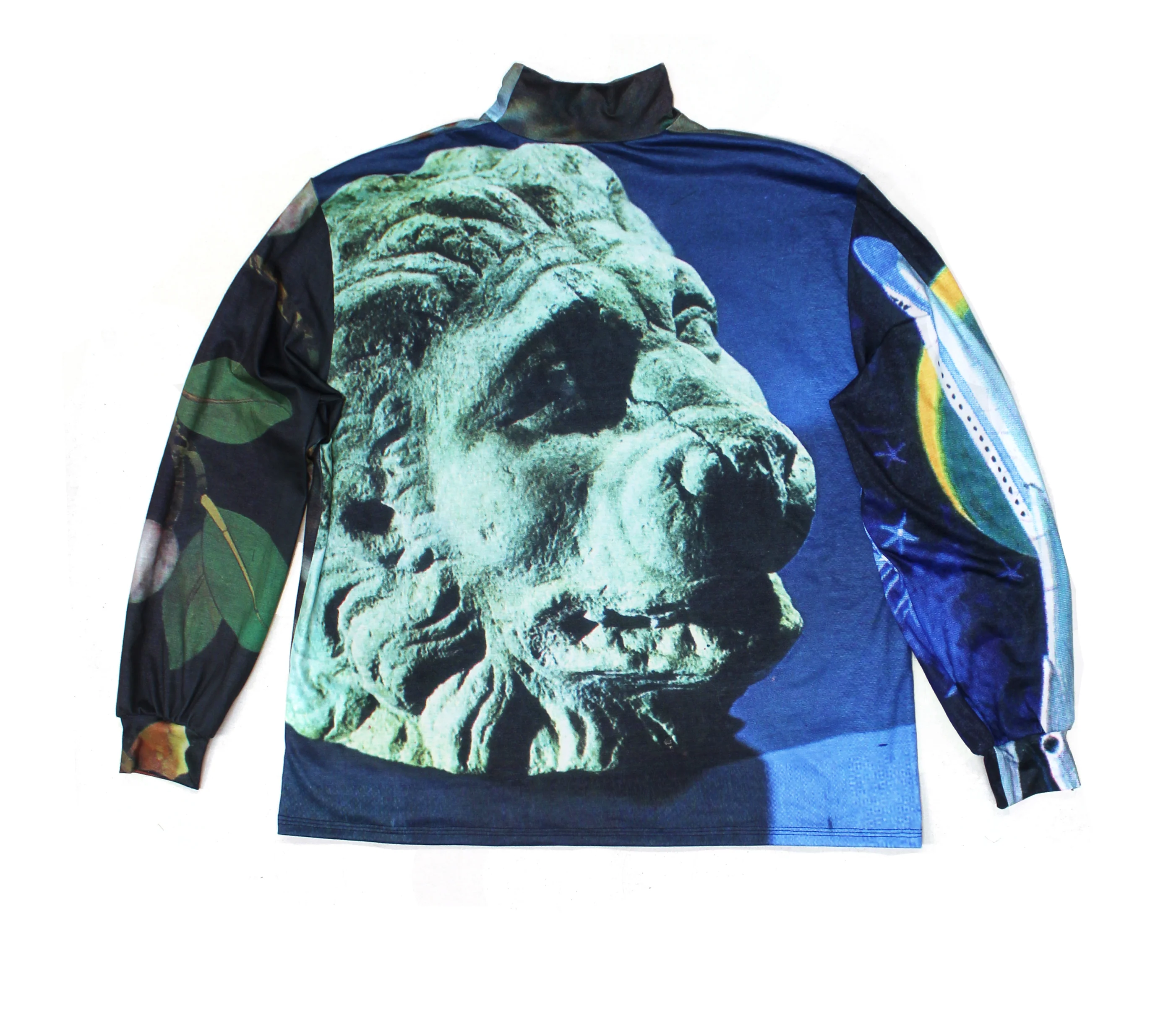 Shell Lion Head Oversized Polo Top - Image 3